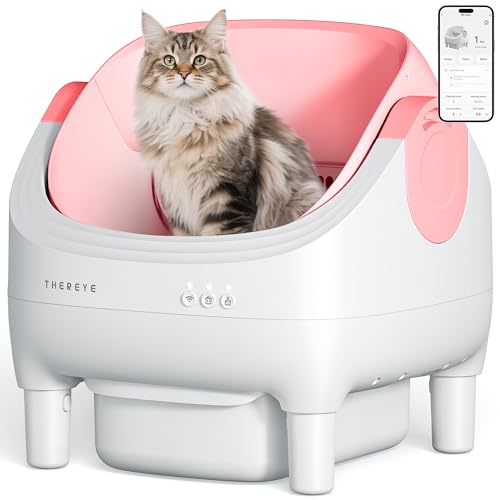 Open-Top Self-Cleaning Cat Litter Box with App Control