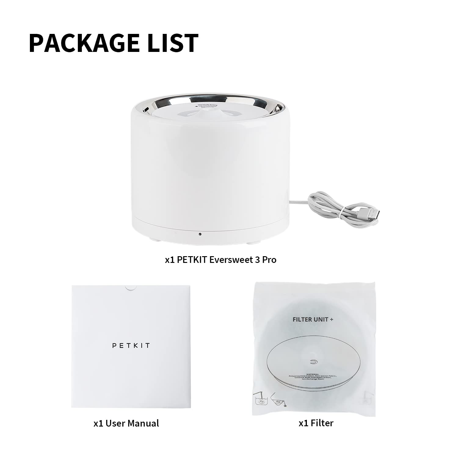 Stainless Steel Pet Water Fountain