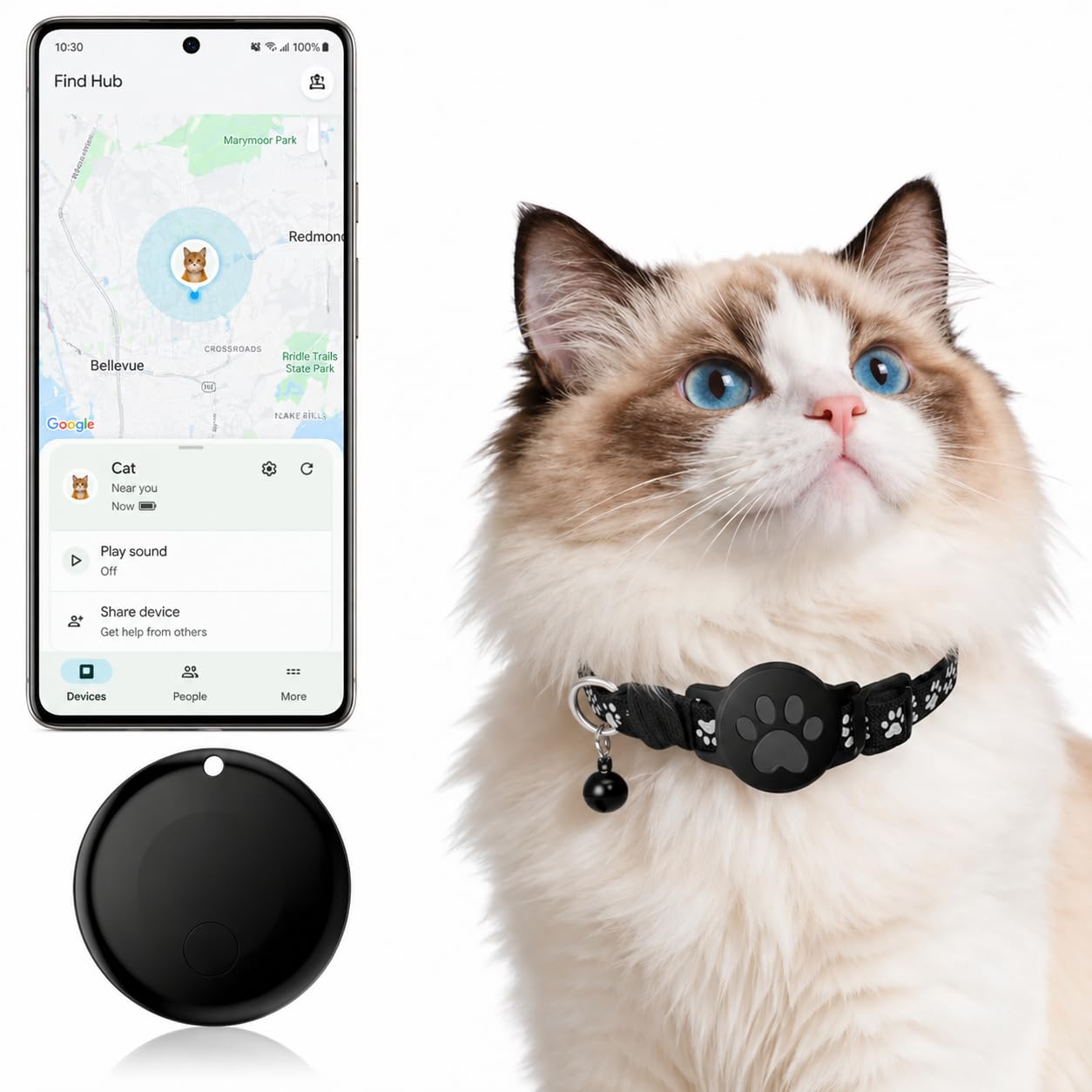 GPS Cat Tracker Collar
