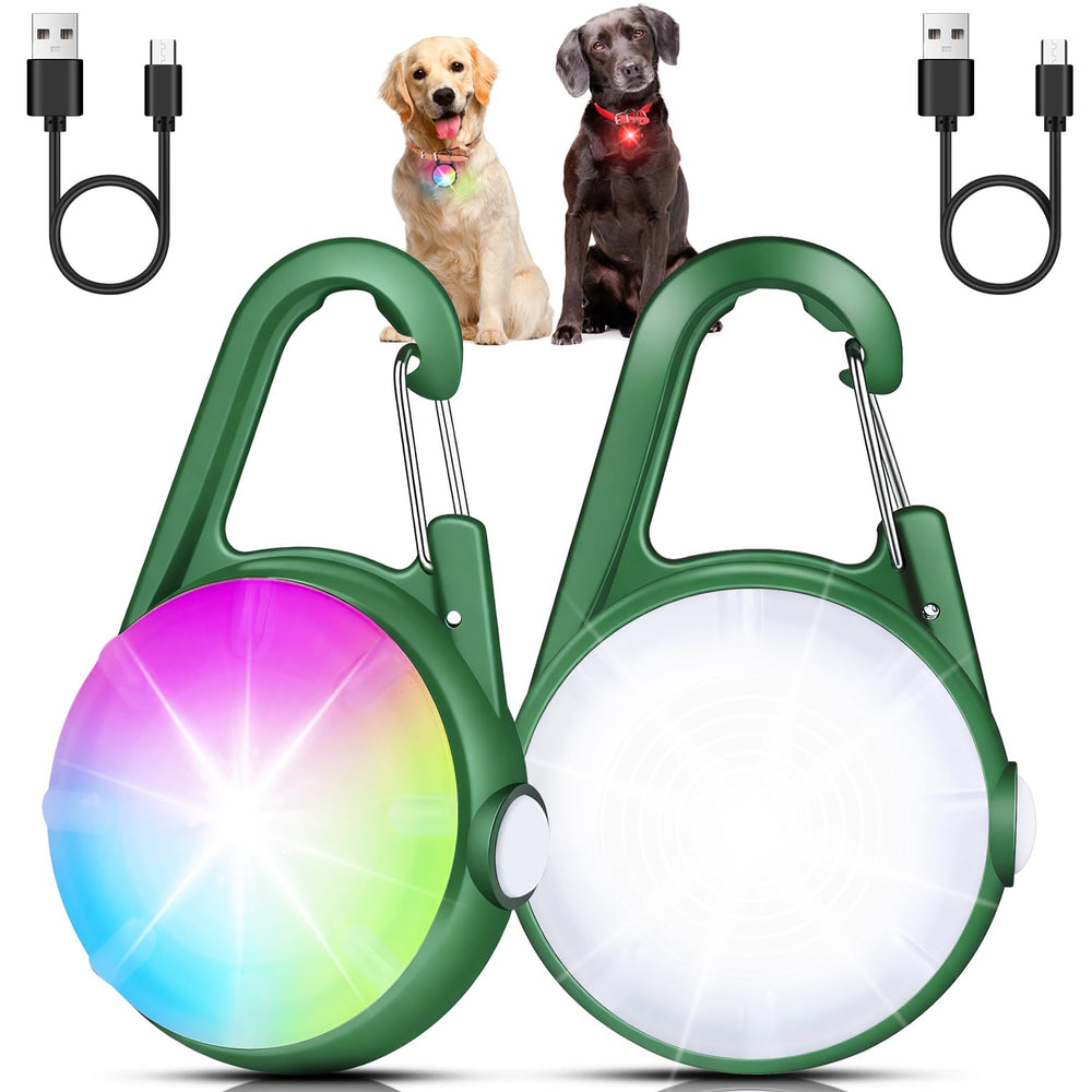 2-Pack Rechargeable Dog Collar Lights