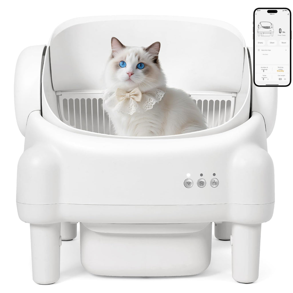 Self-Cleaning Cat Litter Box with App Control