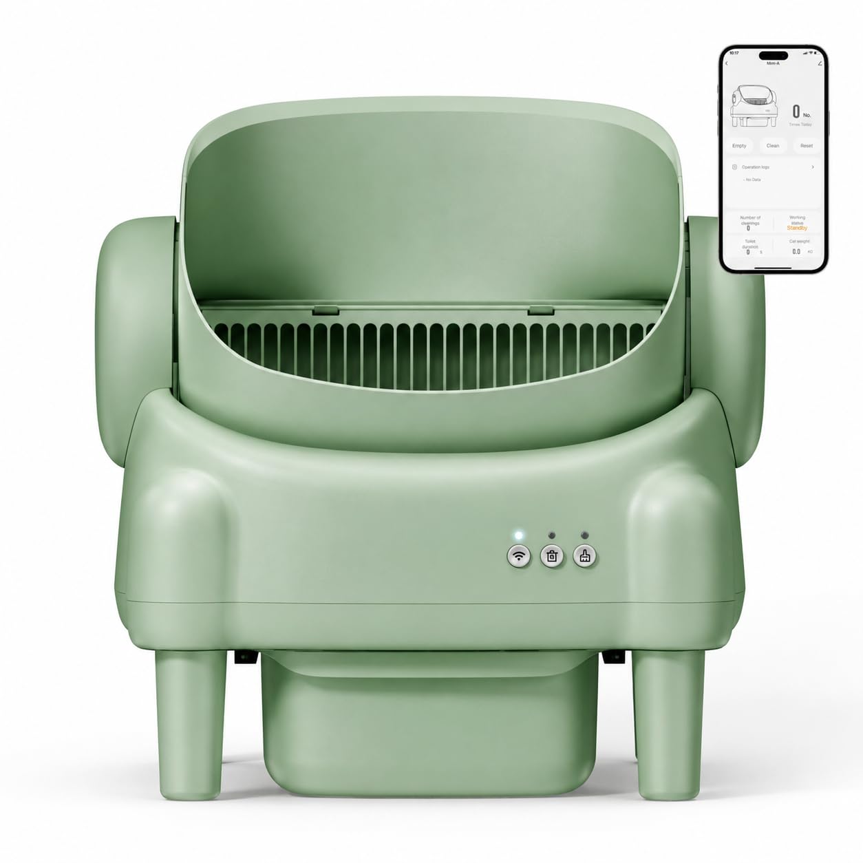 Self-Cleaning Cat Litter Box with App Control