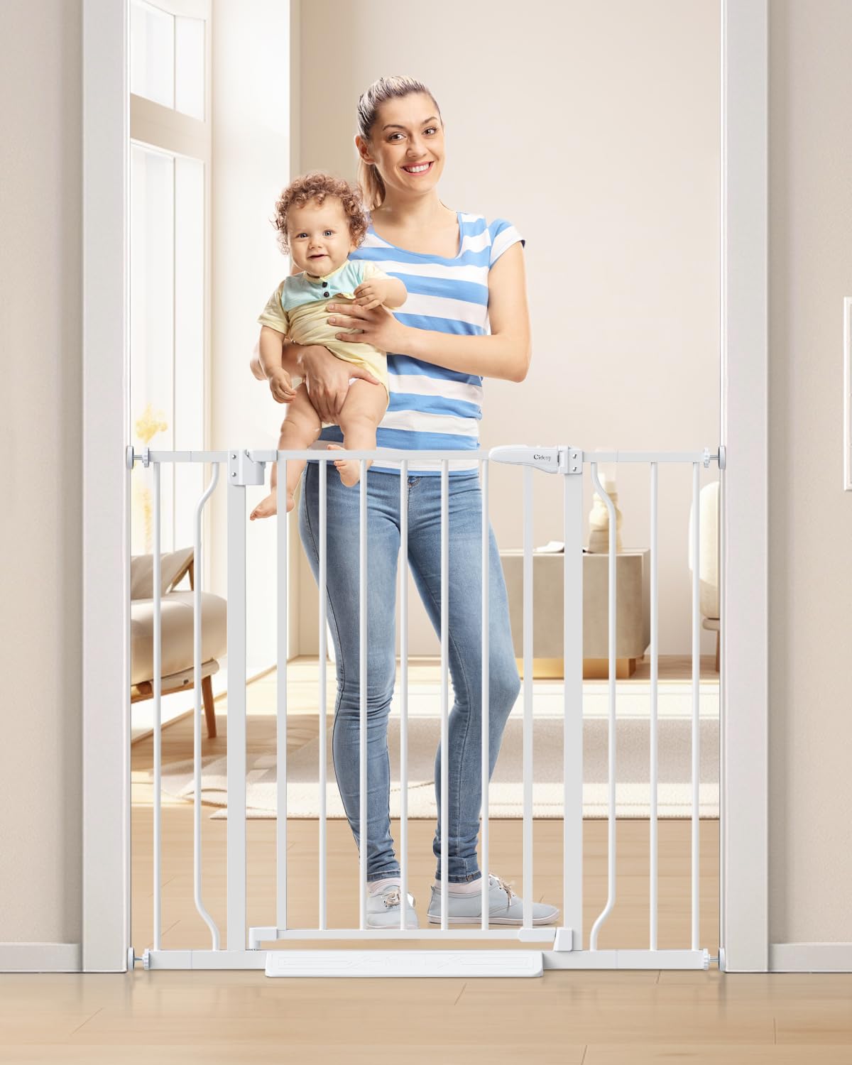 Auto-Close Pressure Mounted Pet Gate