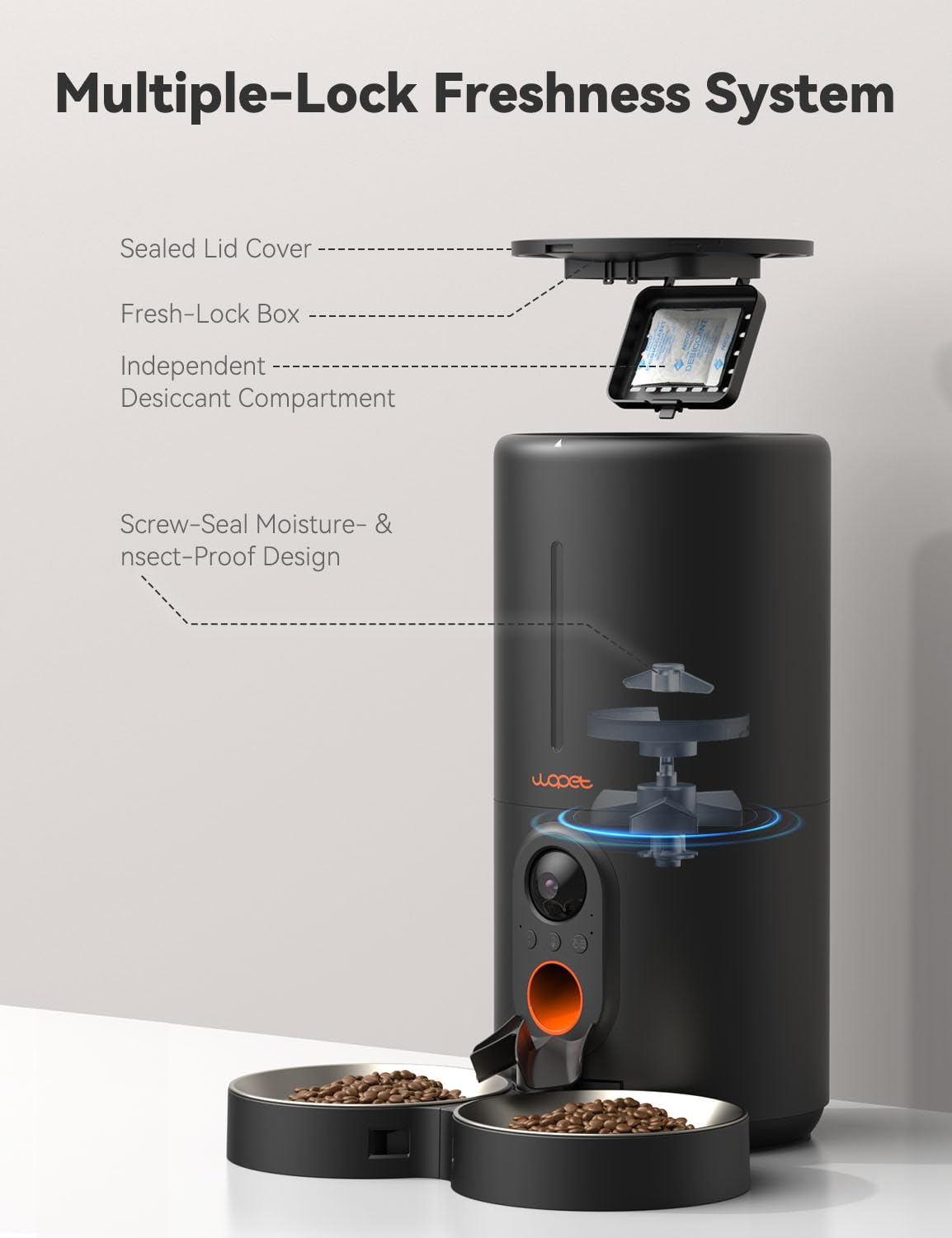WOPET Automatic Cat and Dog Feeder