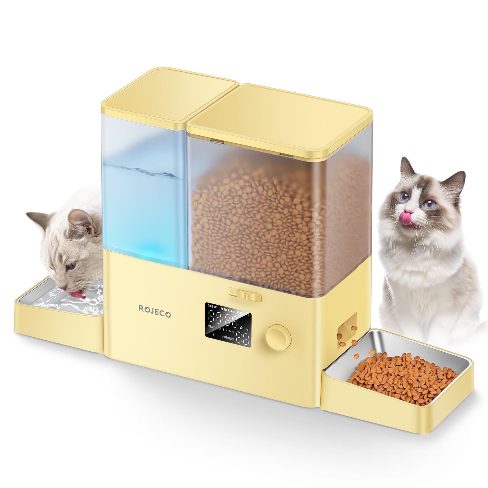 Rojeco Automatic Cat Feeder and Water Dispenser