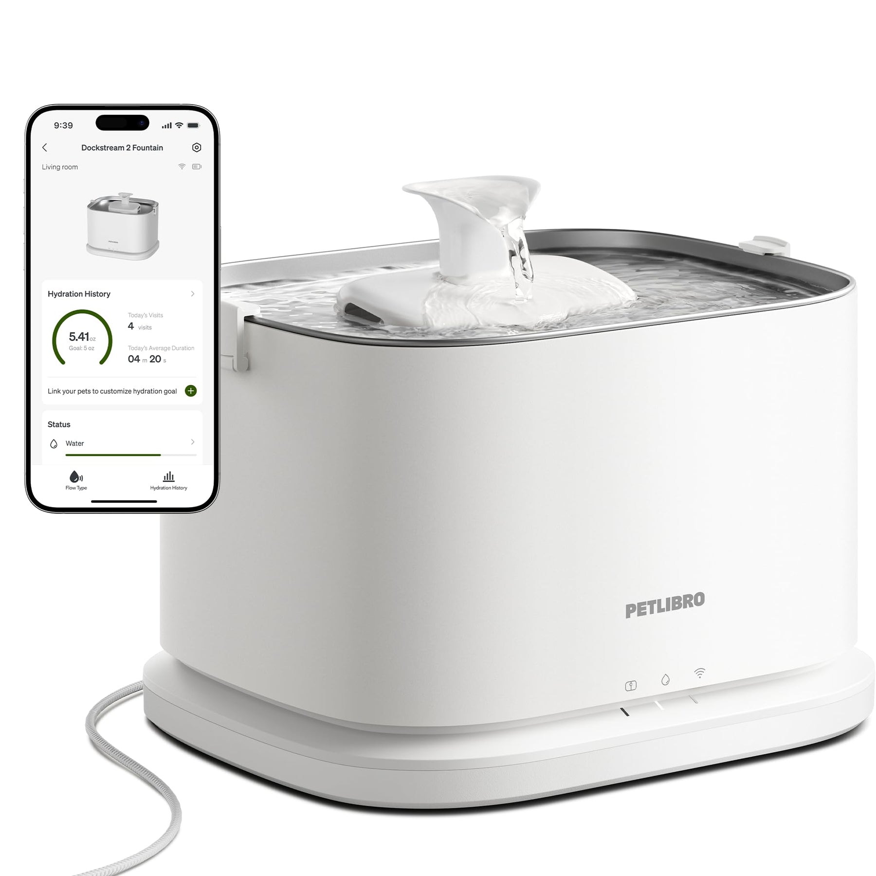 Smart Pet Water Fountain 3L