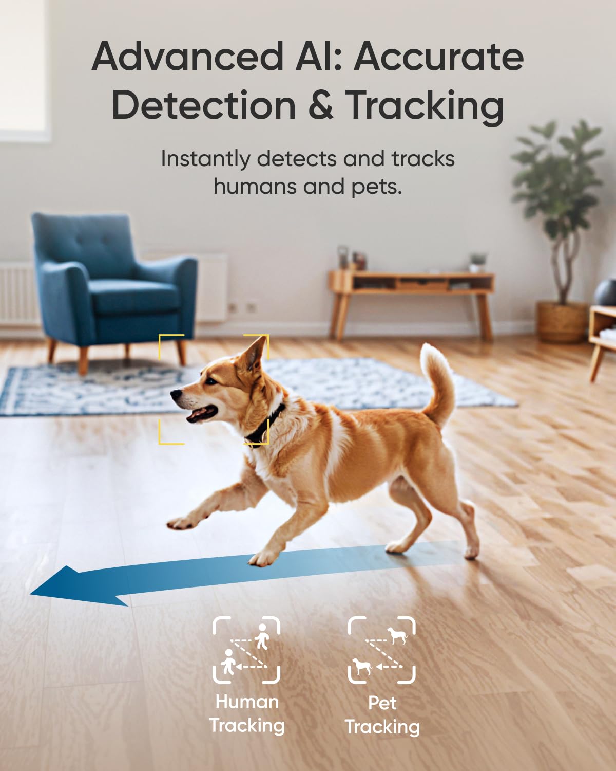 4K Smart Pet Camera 360° Pan & Tilt