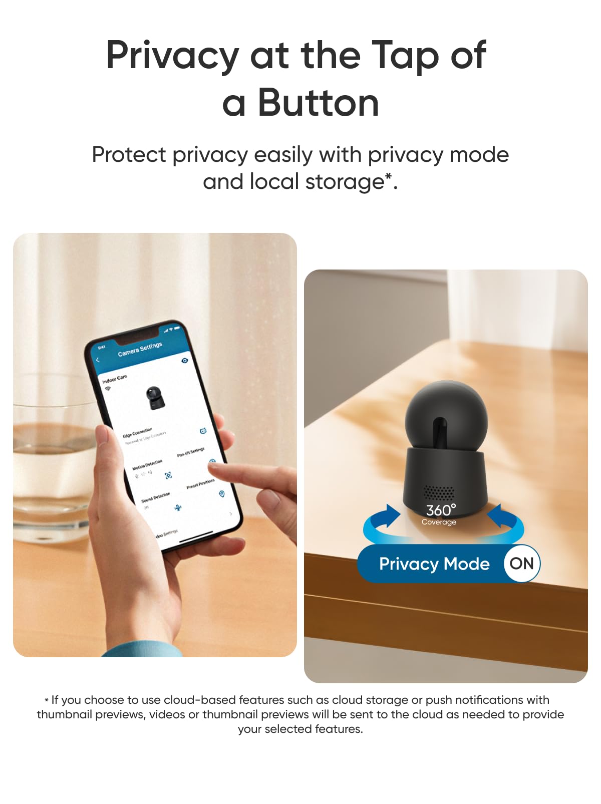 4K Smart Pet Camera 360° Pan & Tilt