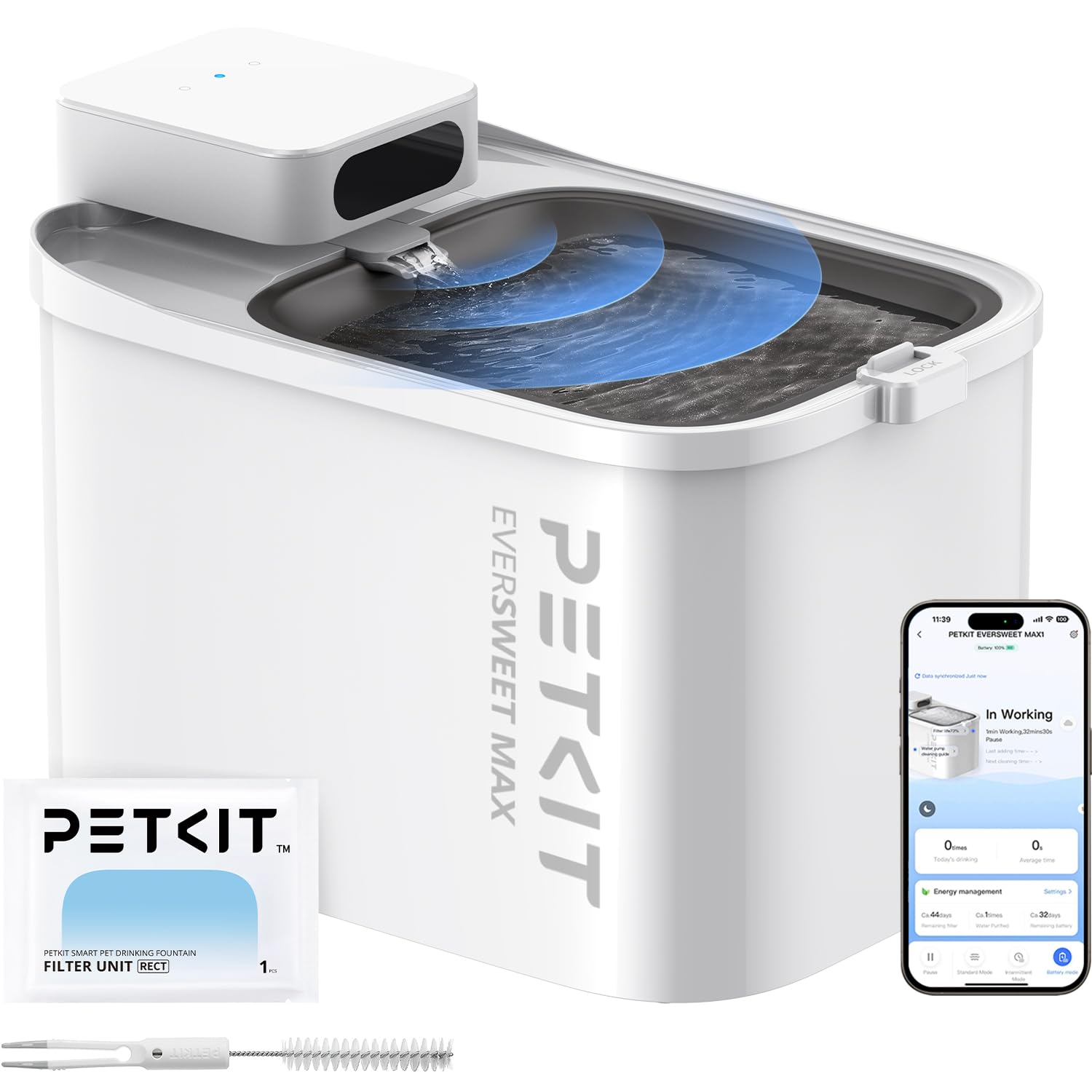 Cordless Pet Water Fountain 3L