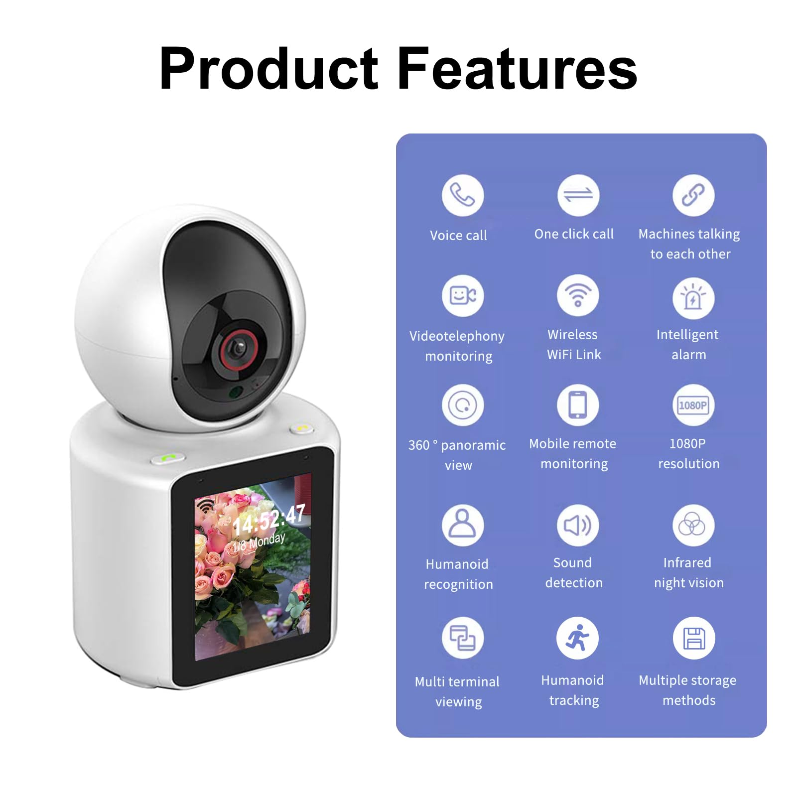 1080P Two-Way Video Security Camera
