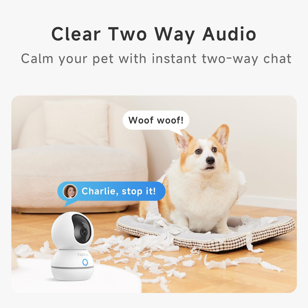 Noorio 2K 4MP Indoor Security Camera,2.4G