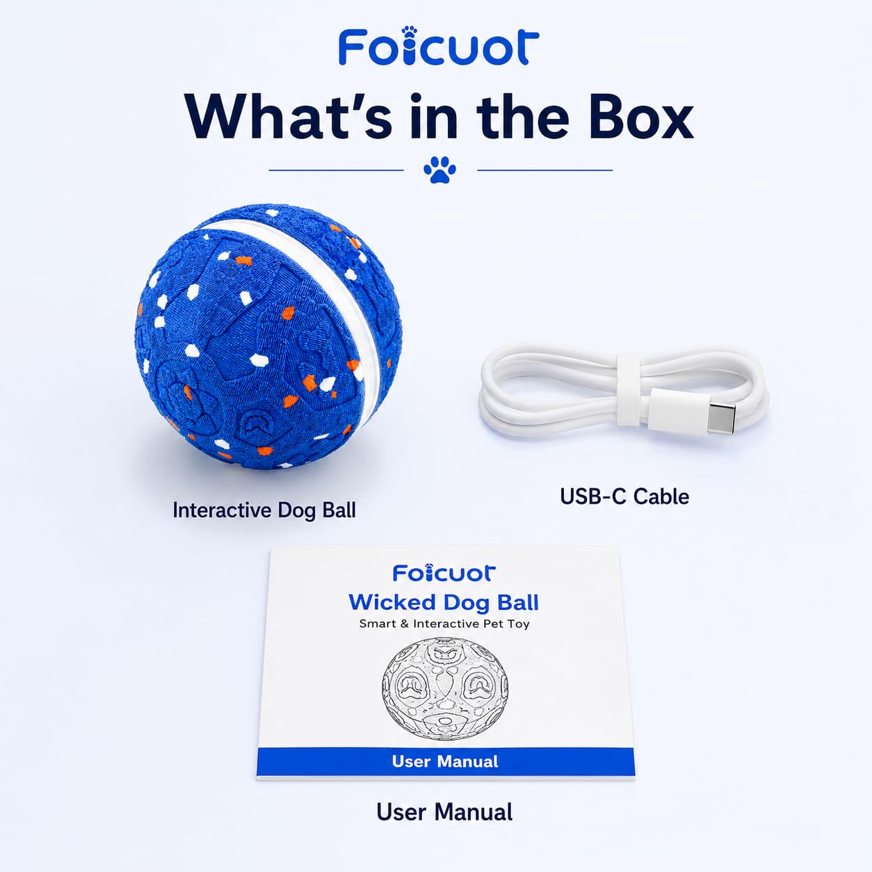 Foicuot 2018 Interactive Dog Ball Toy