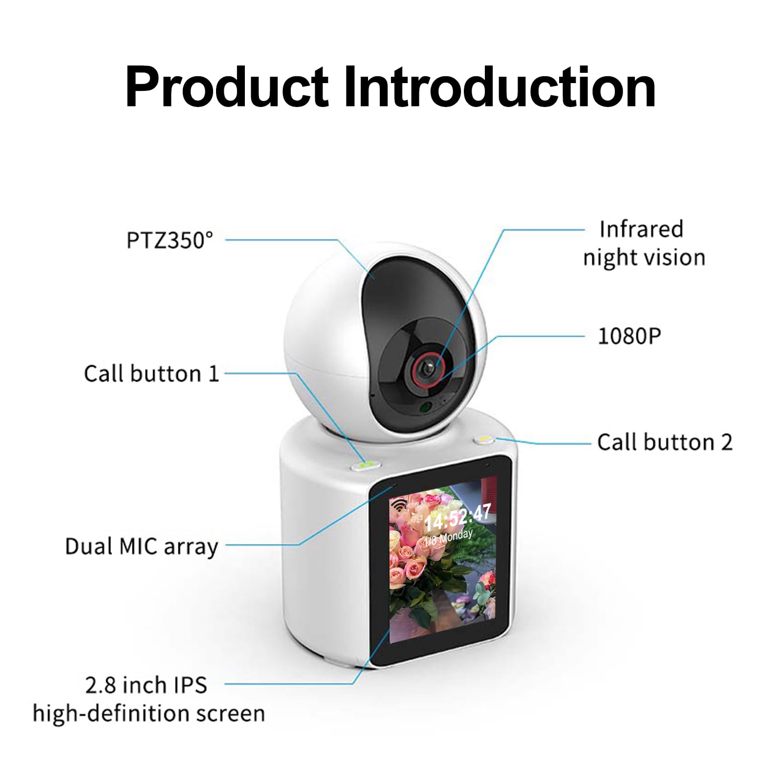 1080P Two-Way Video Security Camera