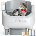 Open-Top Self-Cleaning Cat Litter Box with App Control