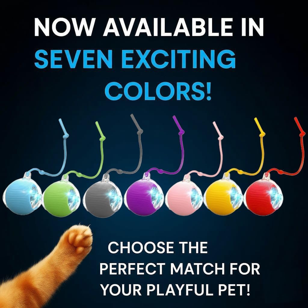 Interactive Automatic Rolling Cat Toy
