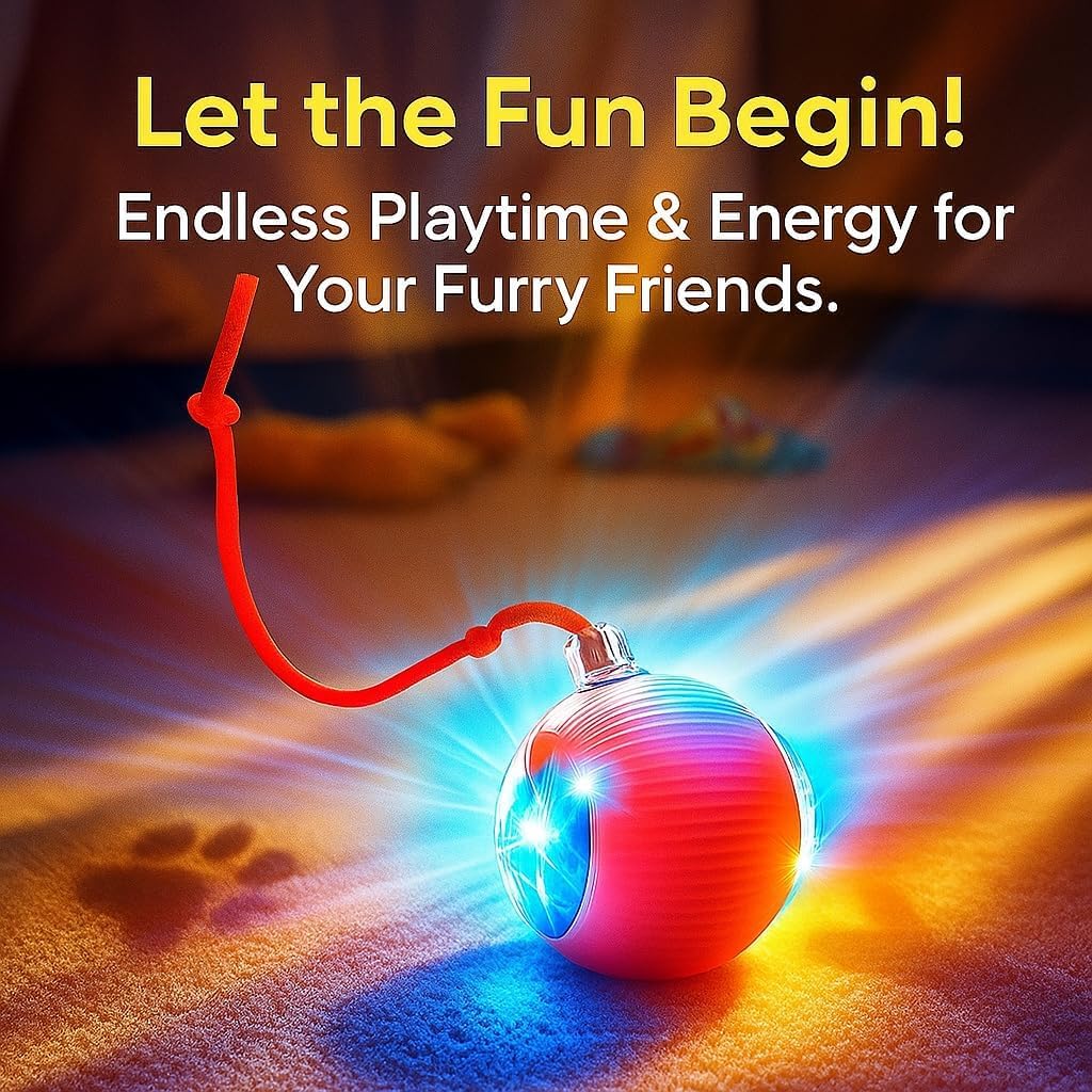 Interactive Automatic Rolling Cat Toy