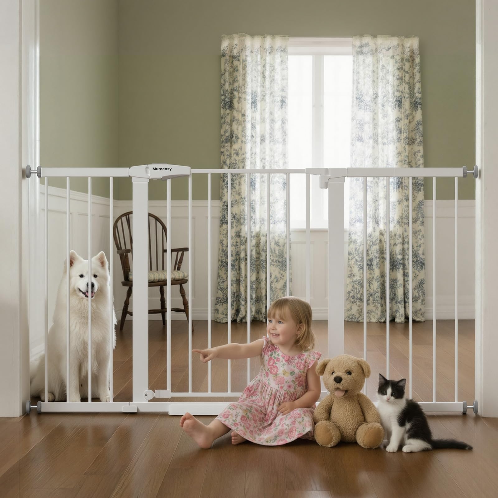 Mumeasy 29.7-57" Extra Wide Baby Gate