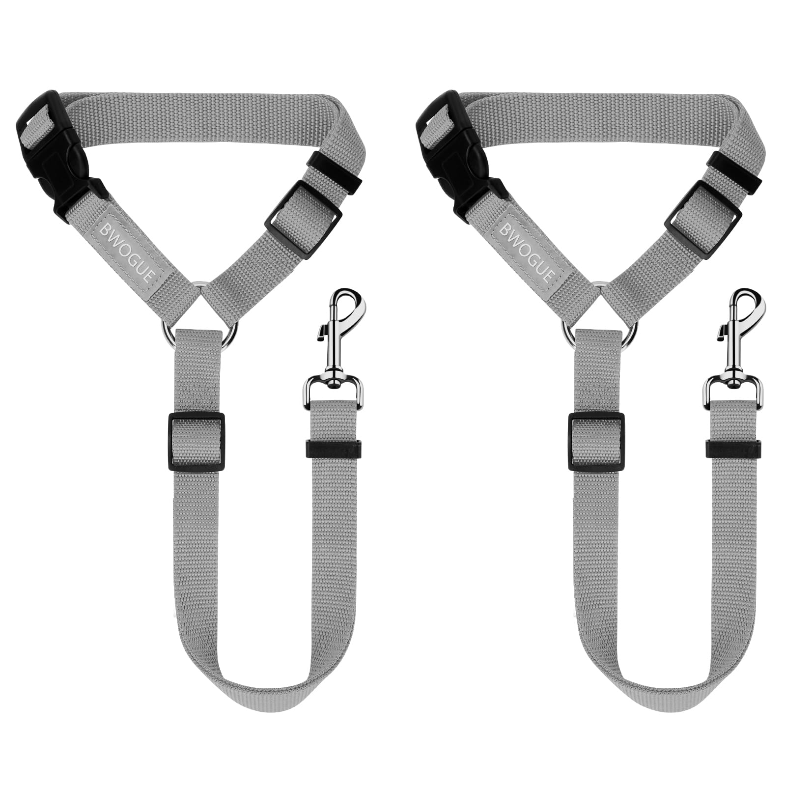 2-Pack Adjustable Pet Car Seat Belt Straps