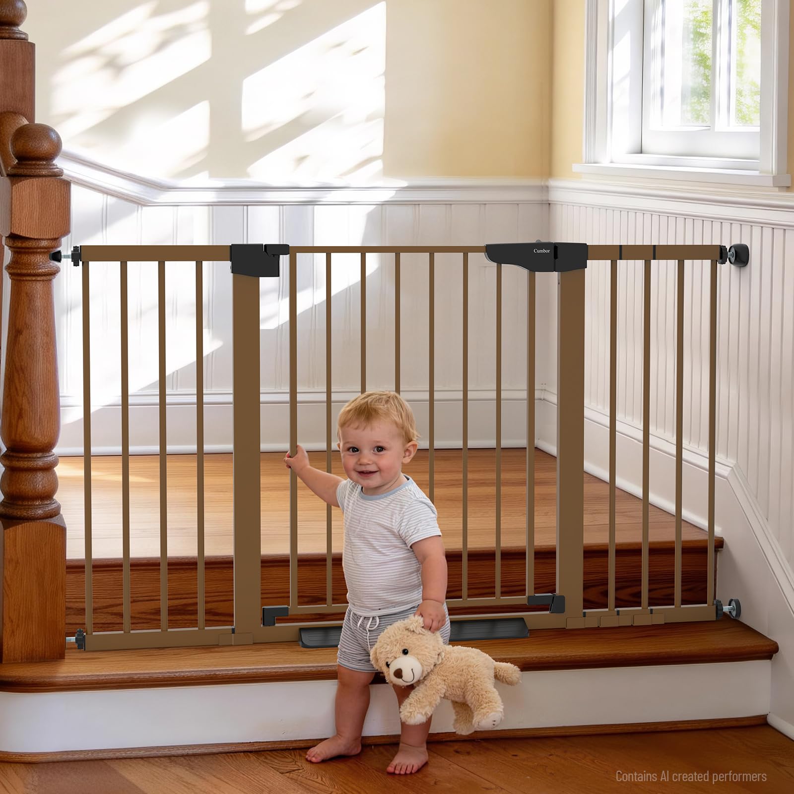Auto-Close Pressure Mounted Pet Gate