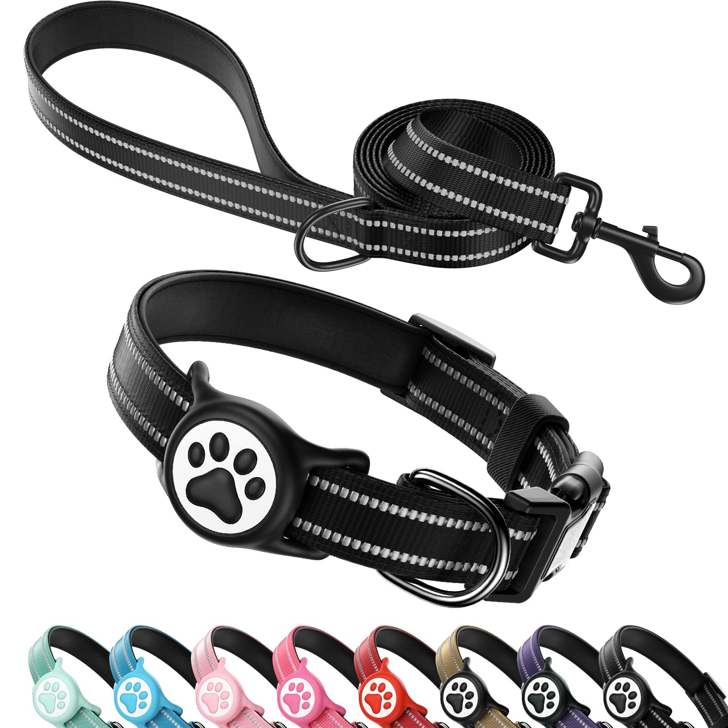 AirTag Dog Collar with Holder