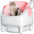 Open-Top Self-Cleaning Cat Litter Box with App Control
