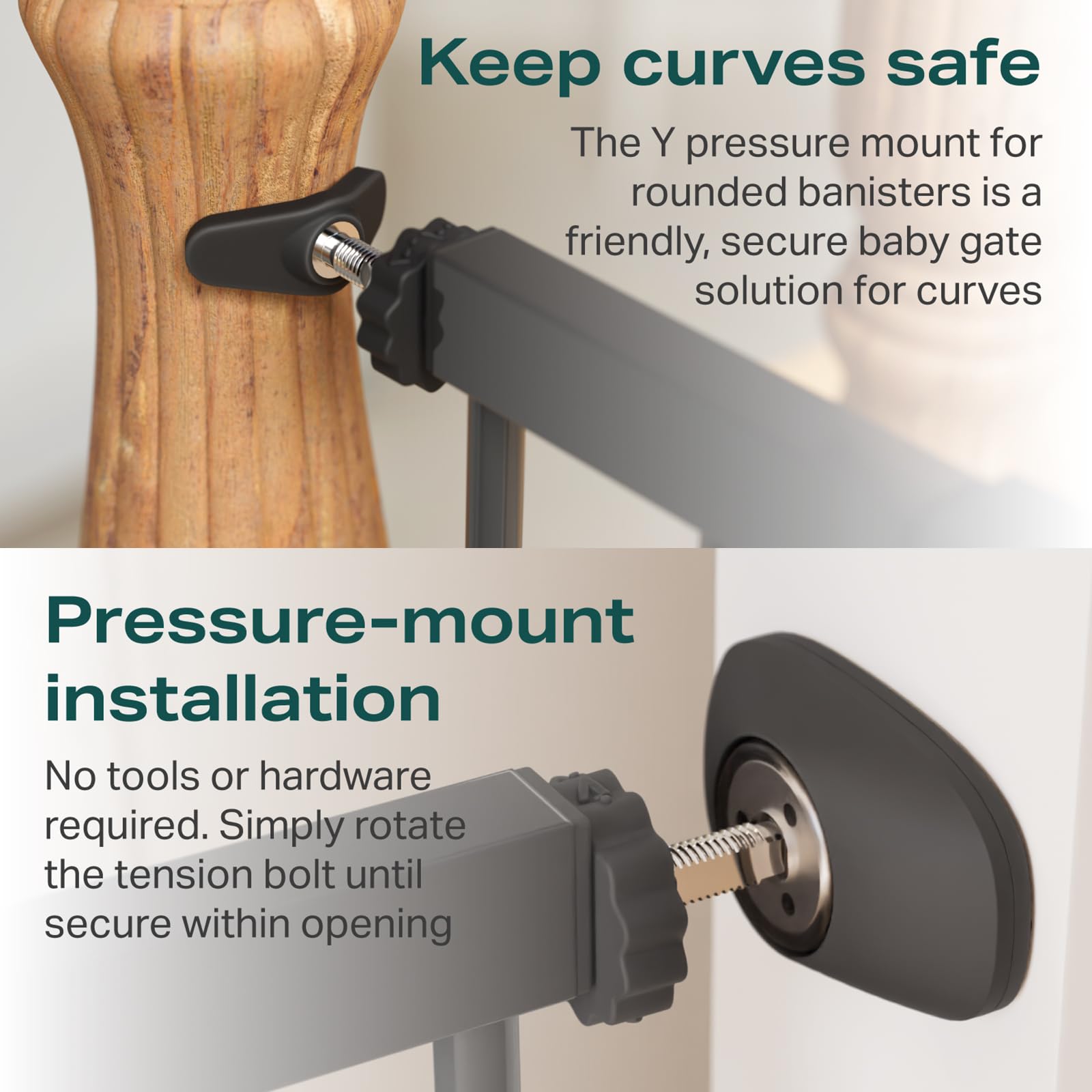 Auto-Close Pressure Mounted Pet Gate