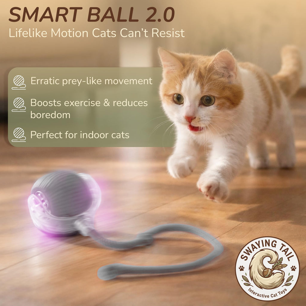 Swaying Tail - Interactive Cat Toy Ball Parent Variation