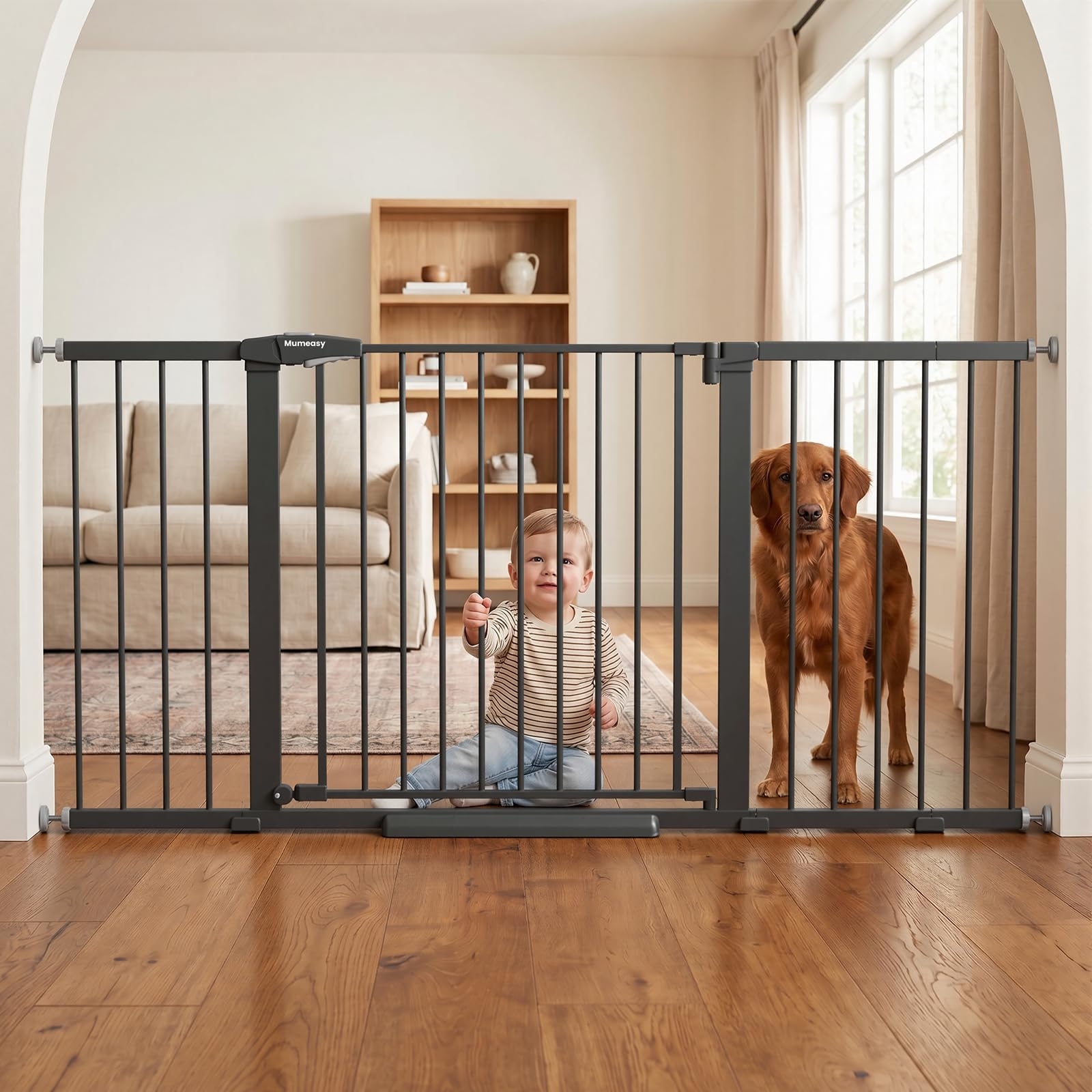 Mumeasy 29.7-57" Extra Wide Baby Gate