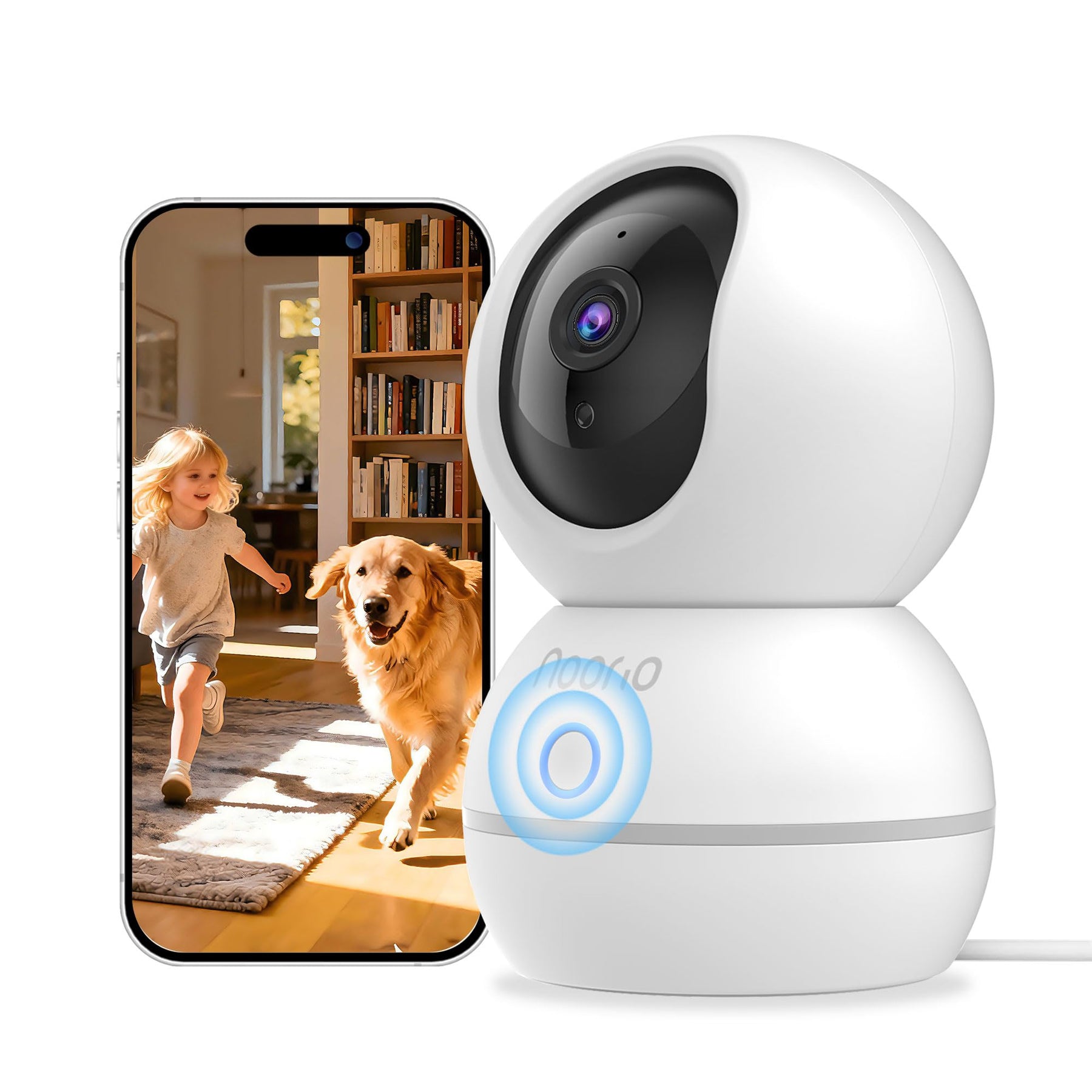 Noorio 2K 4MP Indoor Security Camera,2.4G