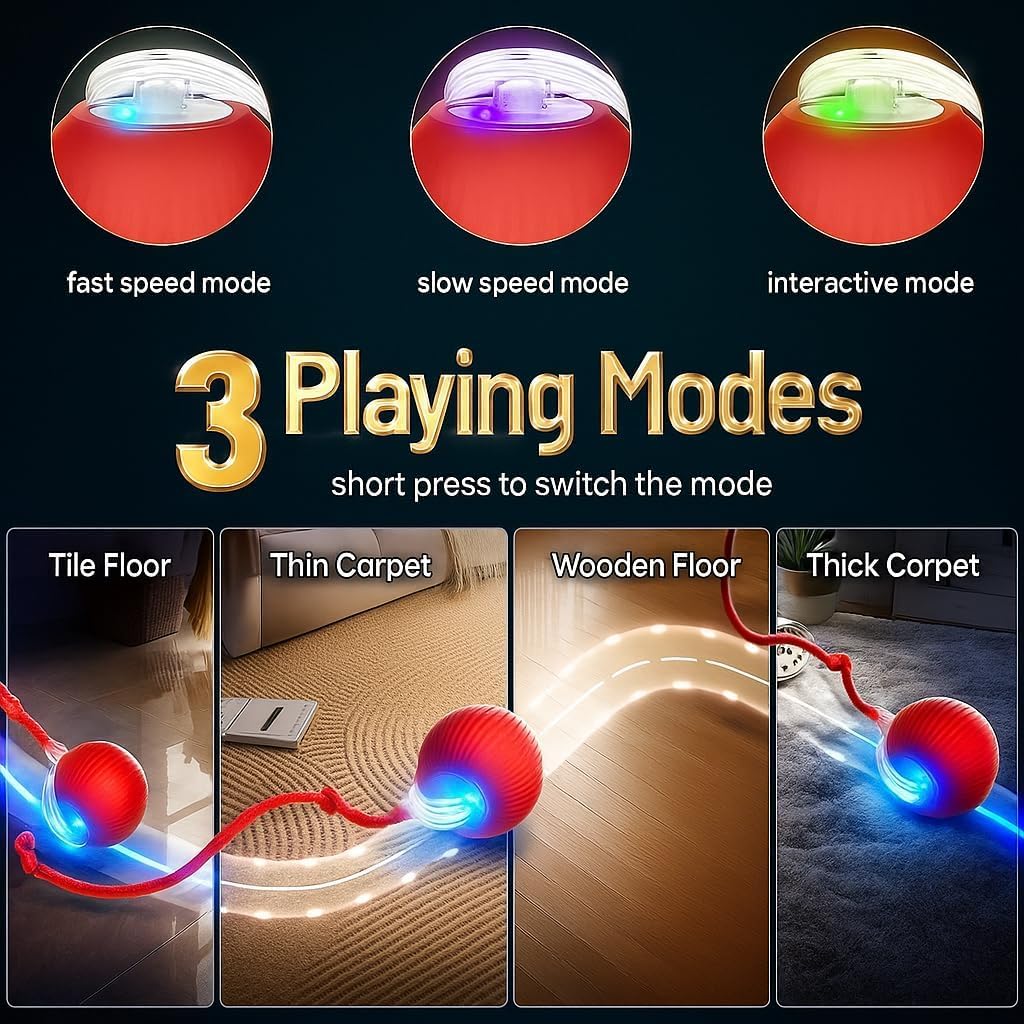 Interactive Automatic Rolling Cat Toy