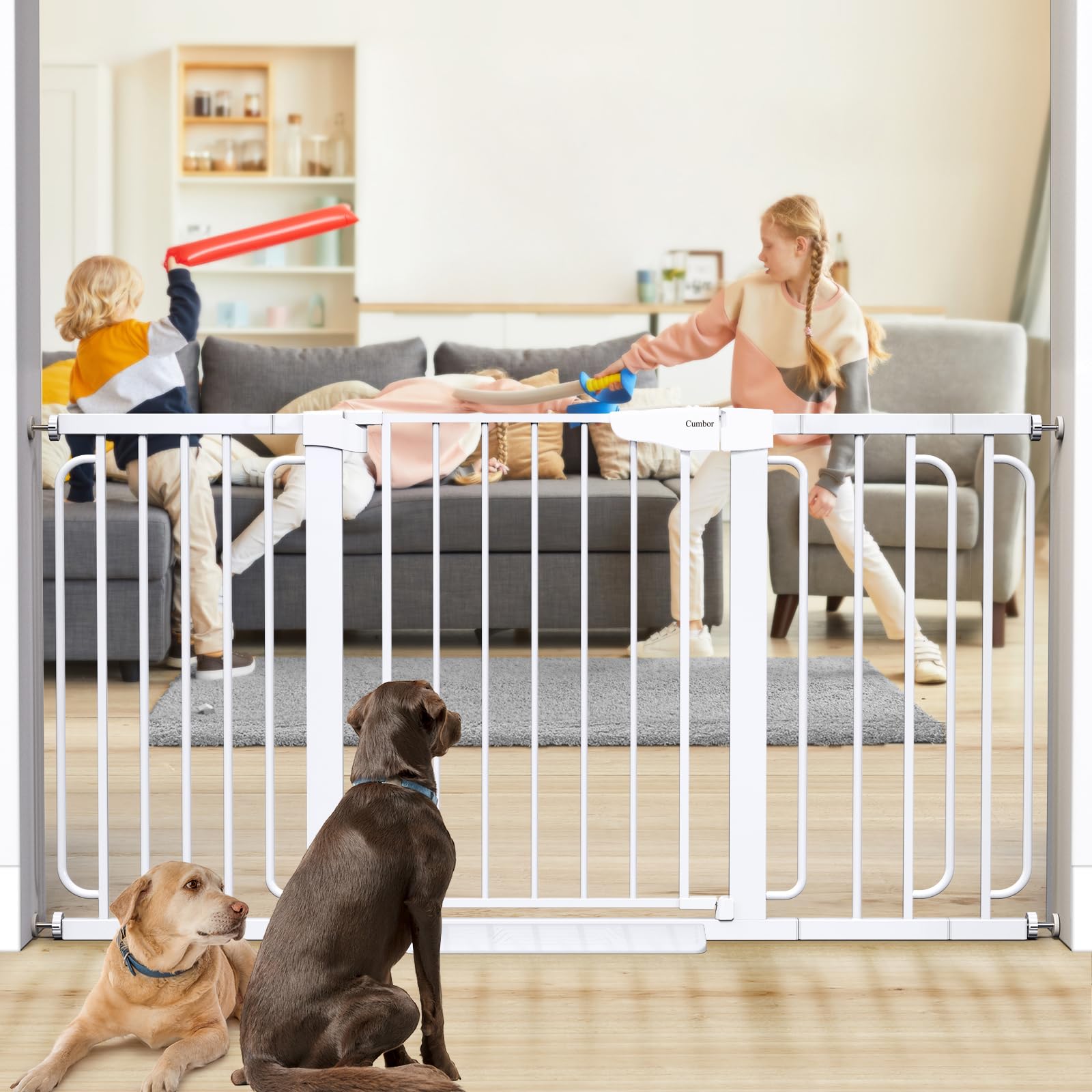 Auto-Close Pressure Mounted Pet Gate