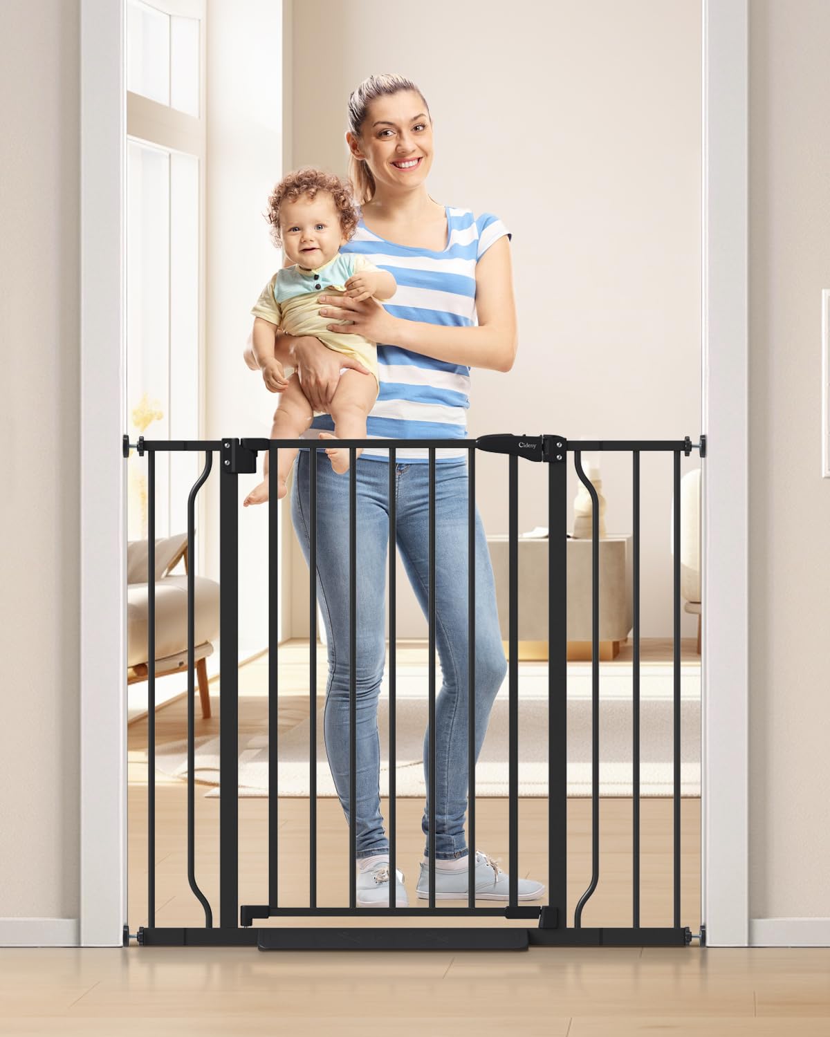 Auto-Close Pressure Mounted Pet Gate