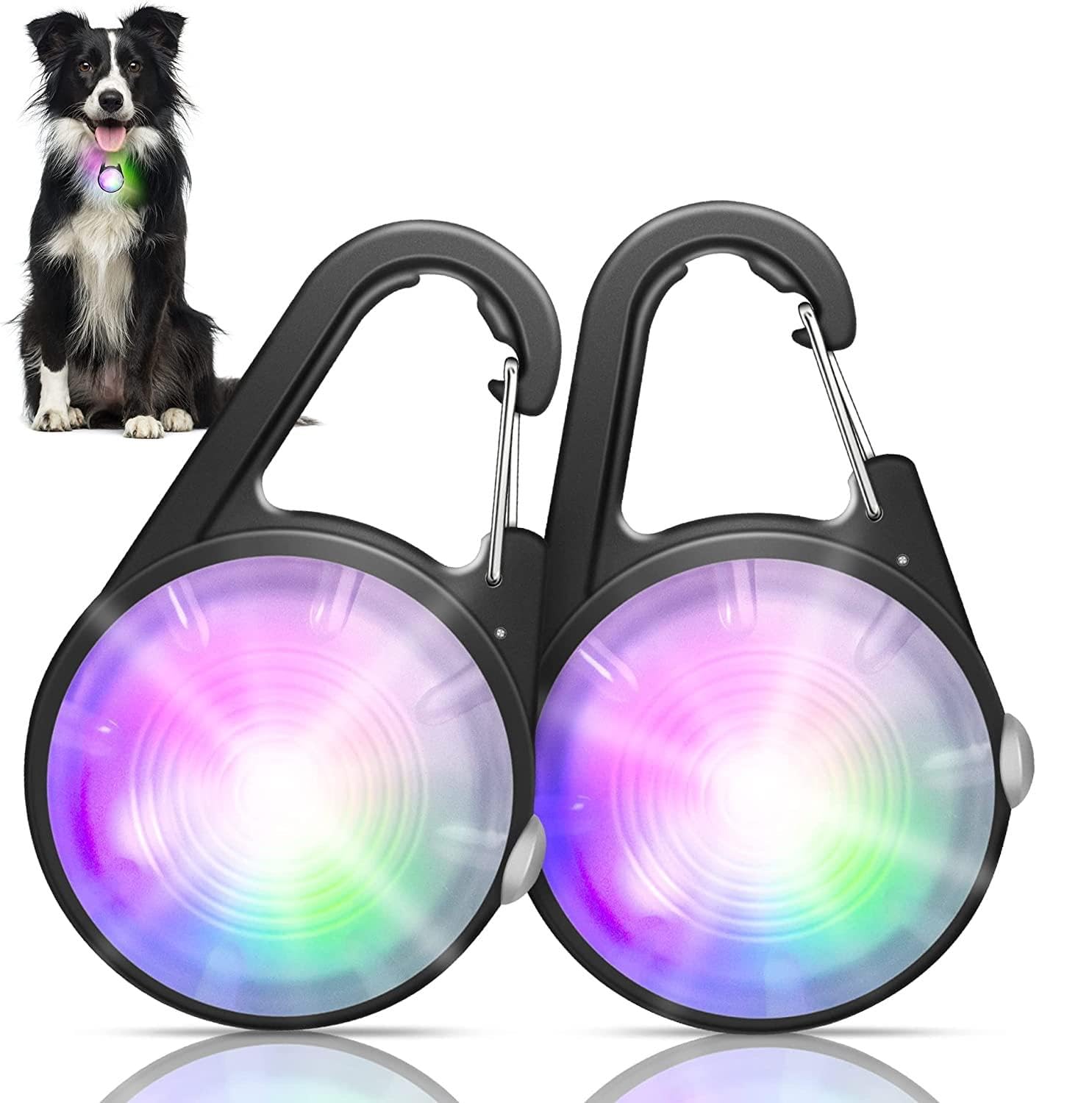 2 Pack Dog Lights for Night Walking