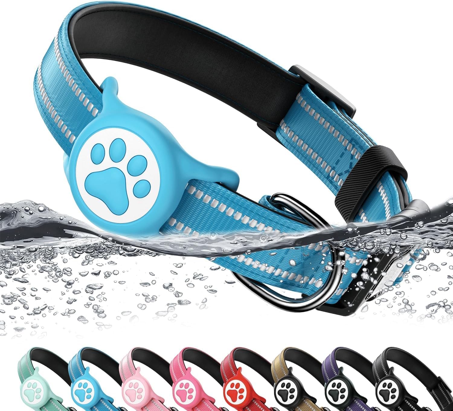 AirTag Dog Collar with Holder