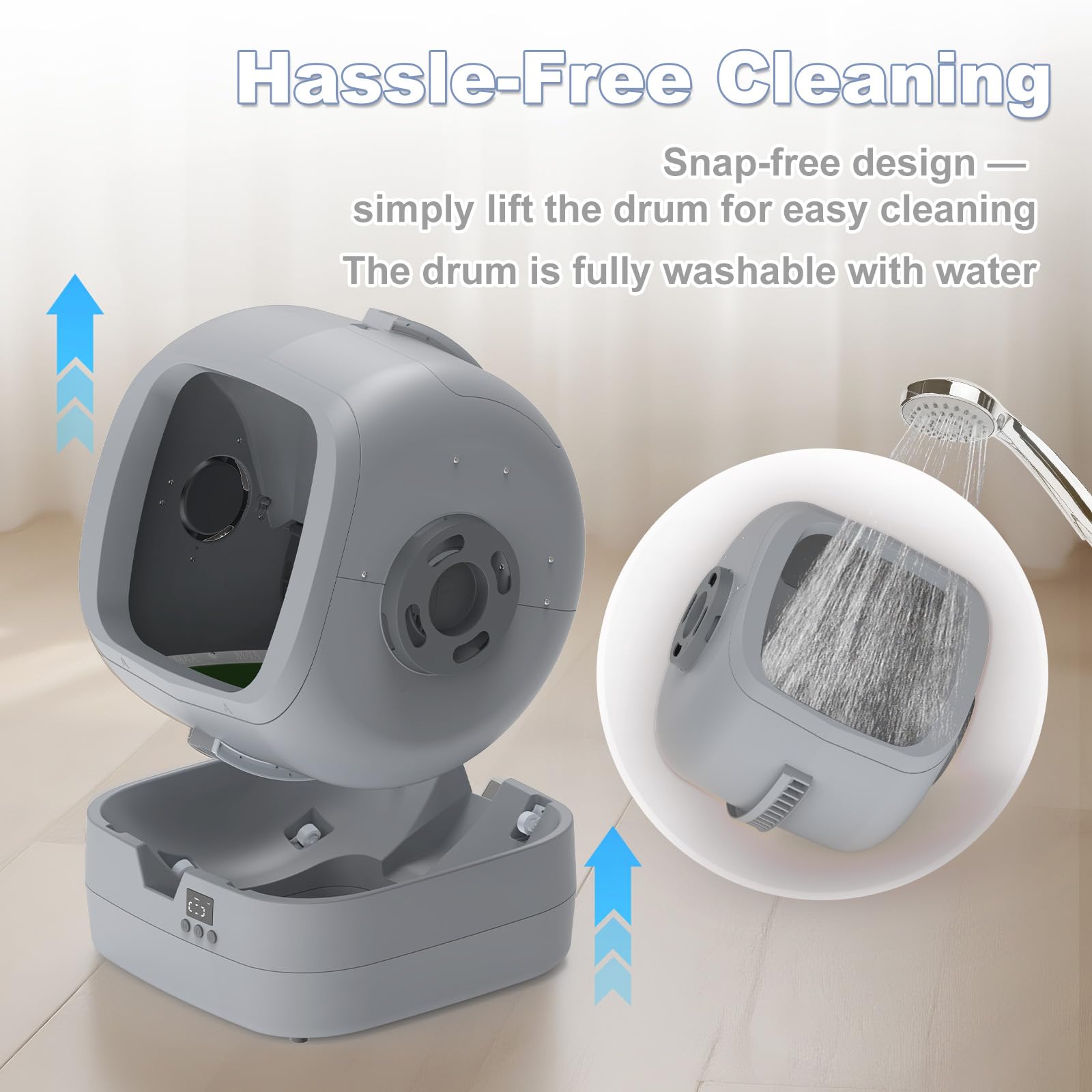 Self-Cleaning Cat Litter Box with App Control