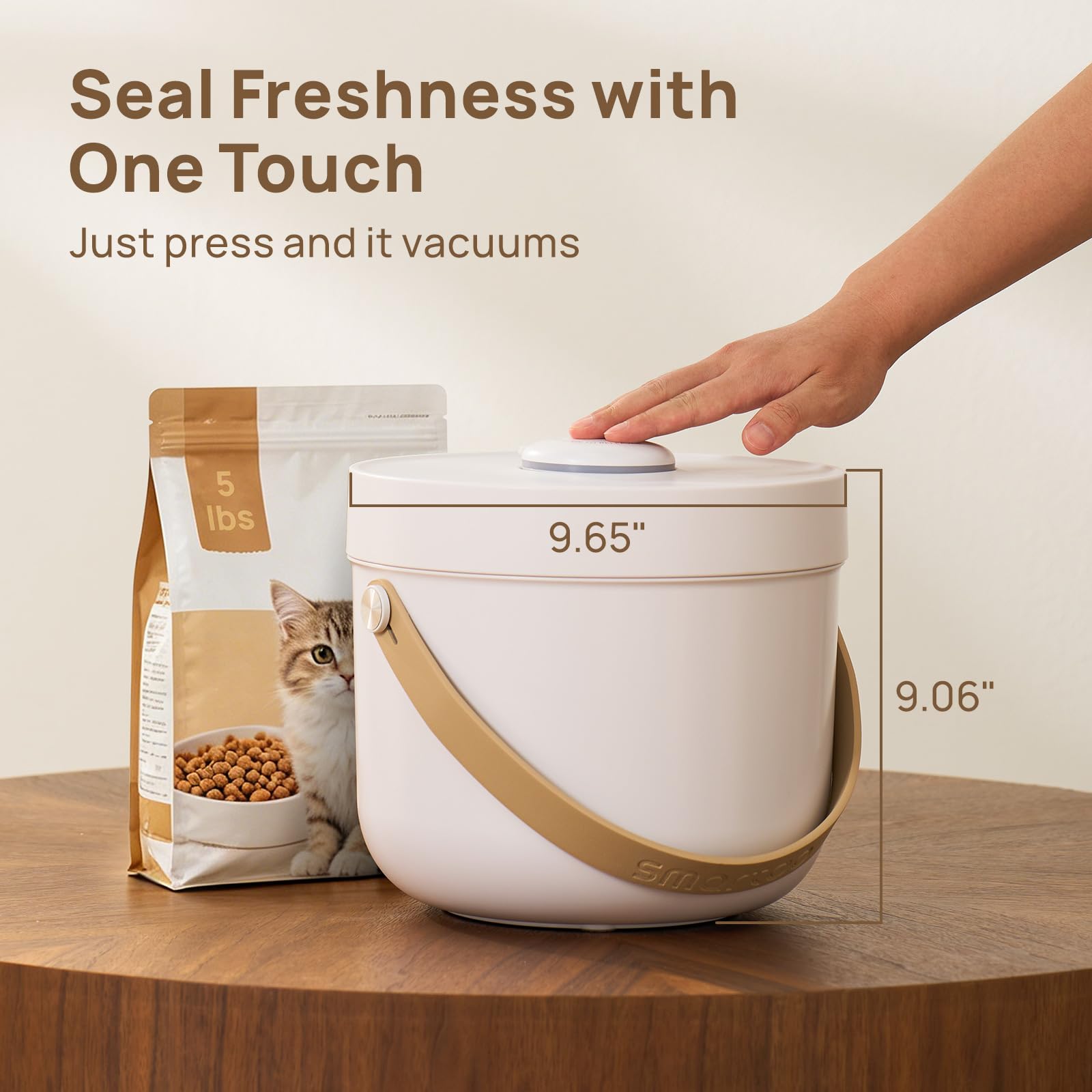 Vacuum Pet Food Storage Container
