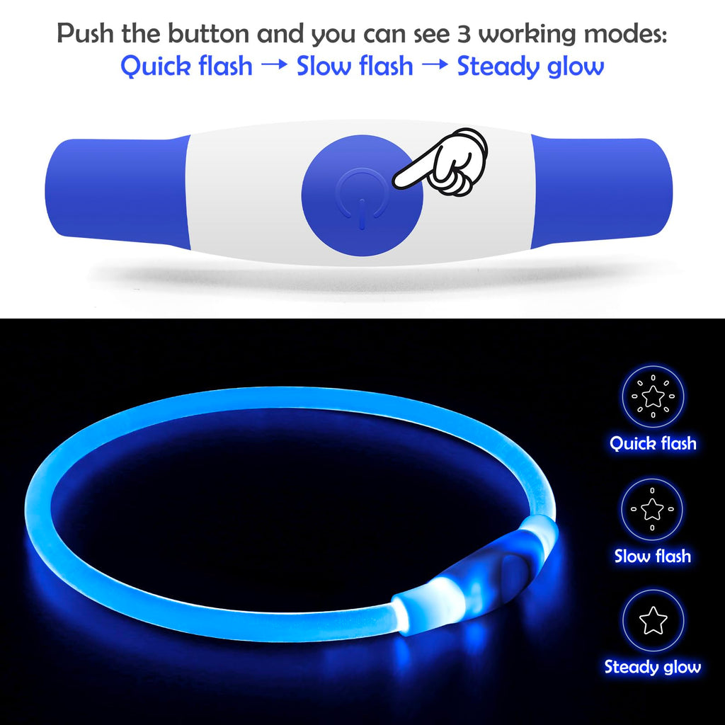 Rechargeable LED Dog Safety Collar