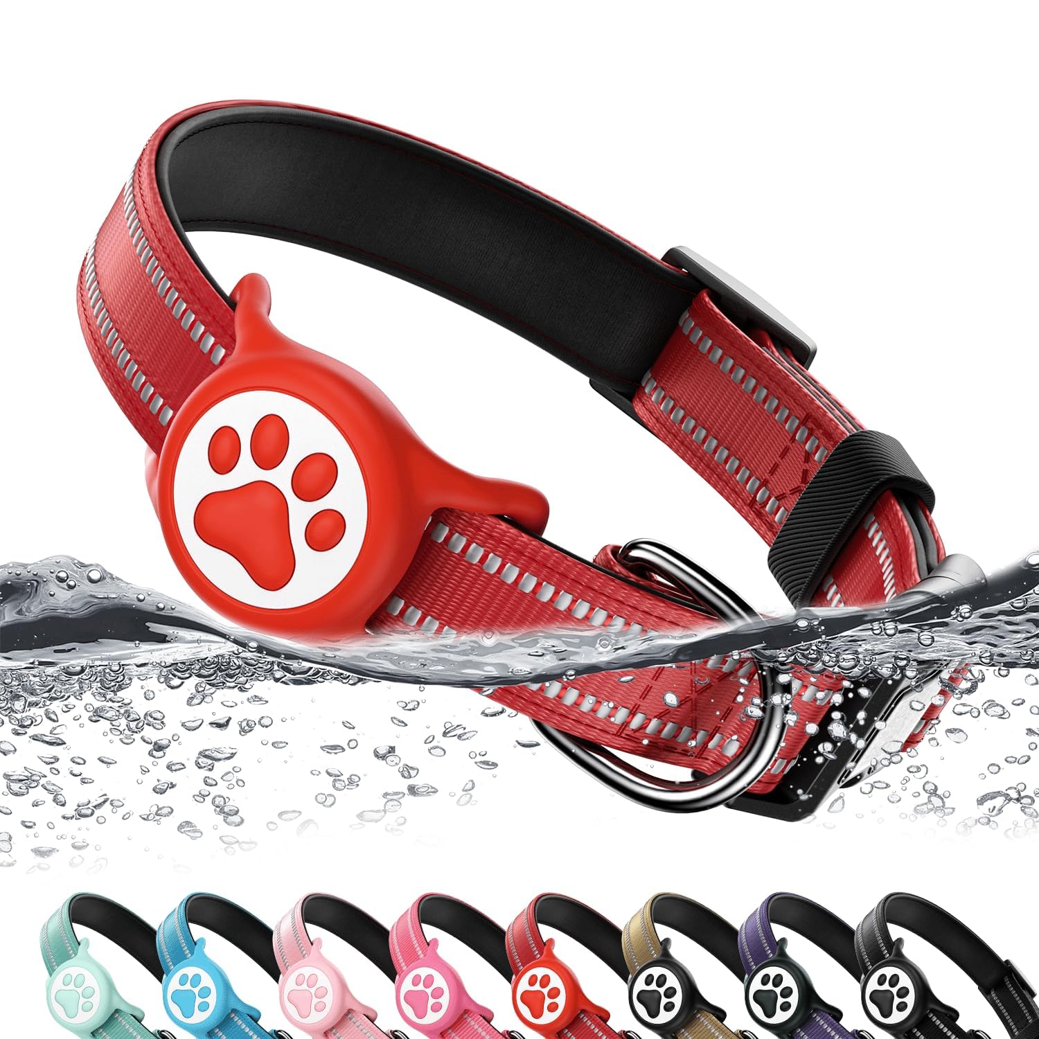 AirTag Dog Collar with Holder