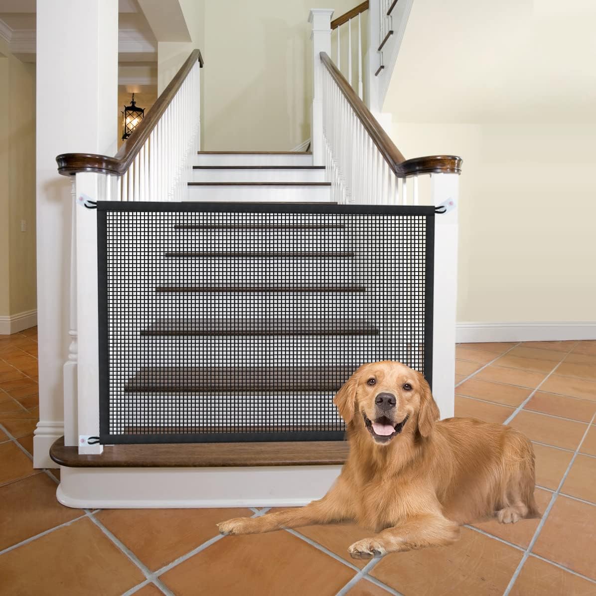 Mesh Pet Safety Gate for Doorways & Stairs