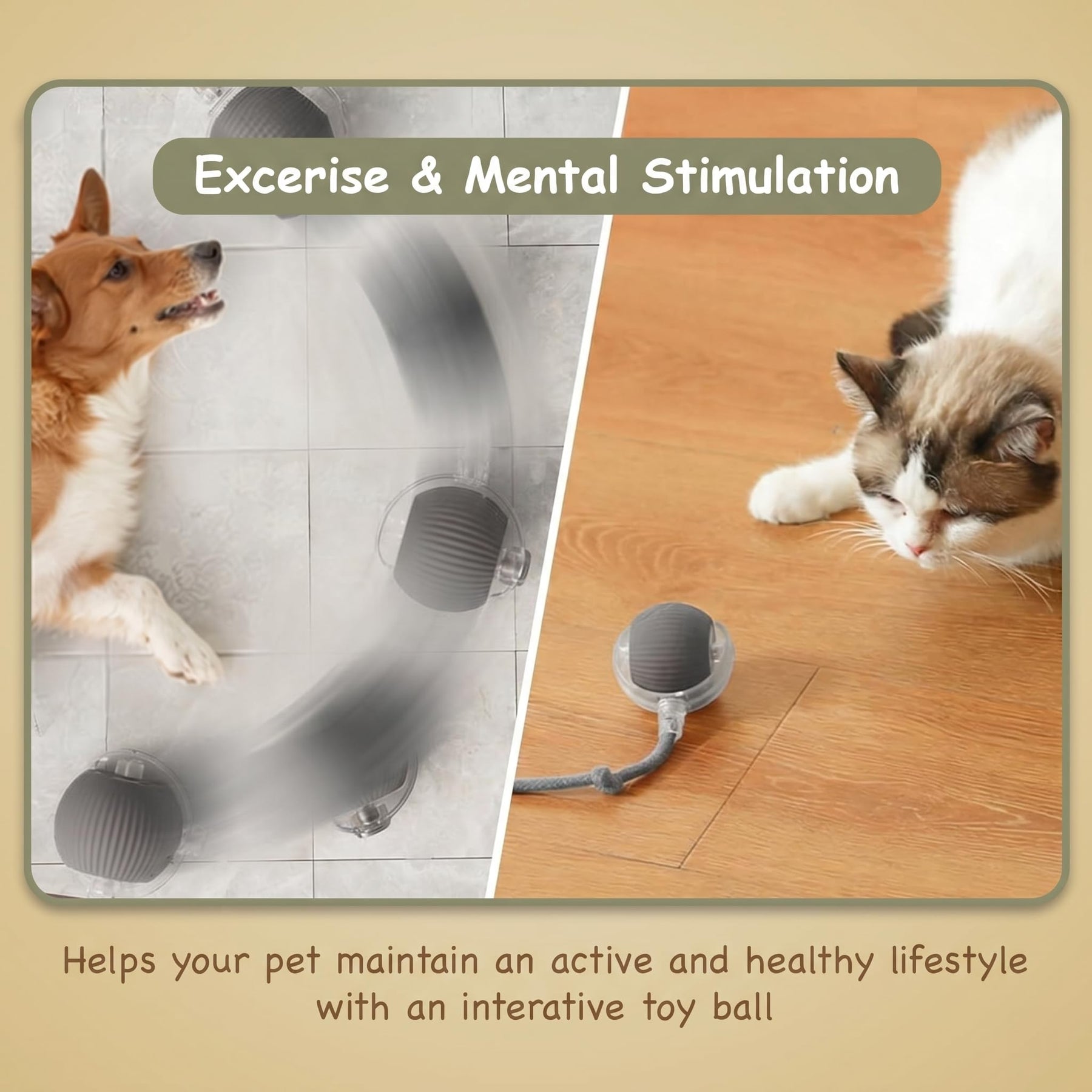 Swaying Tail - Interactive Cat Toy Ball Parent Variation