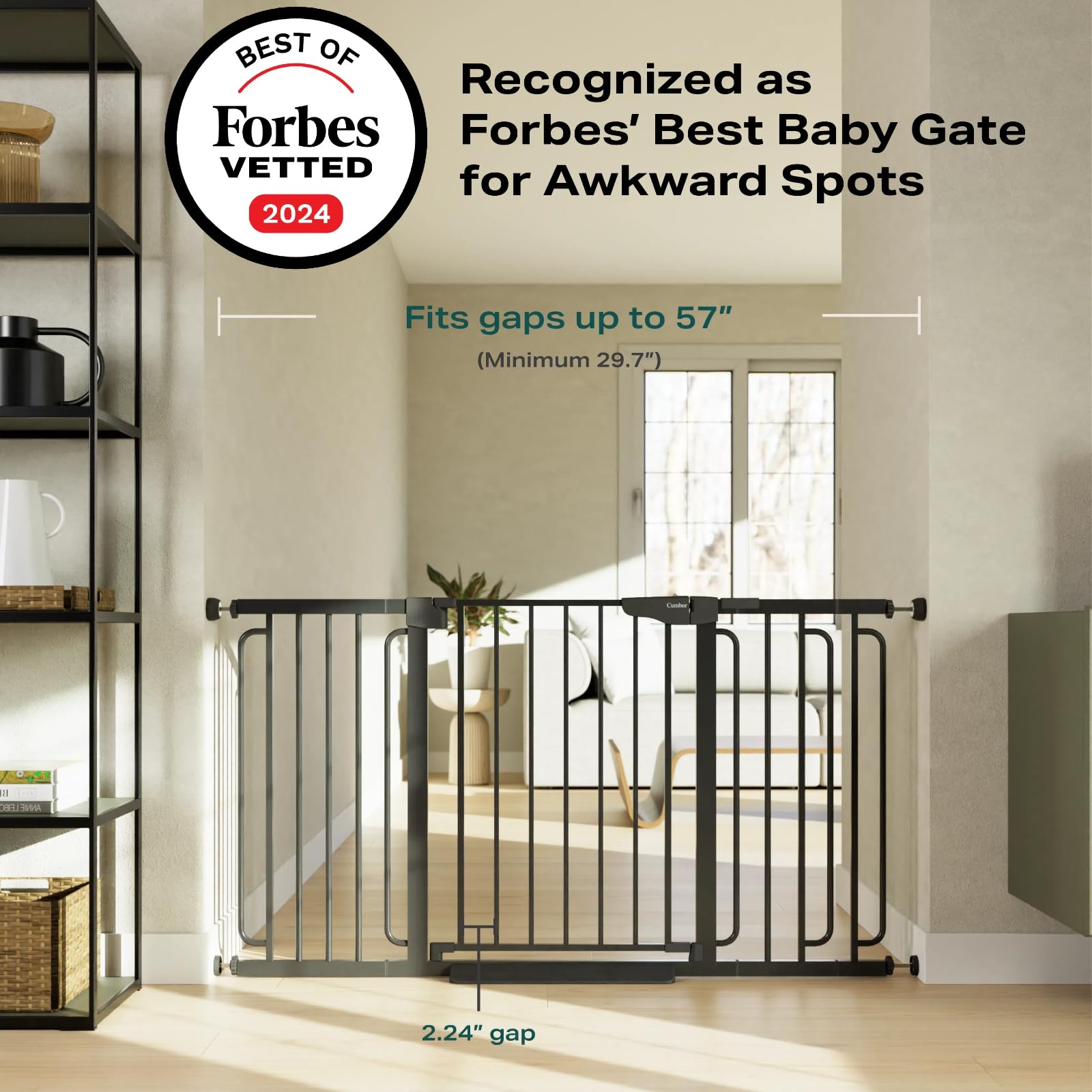 Auto-Close Pressure Mounted Pet Gate