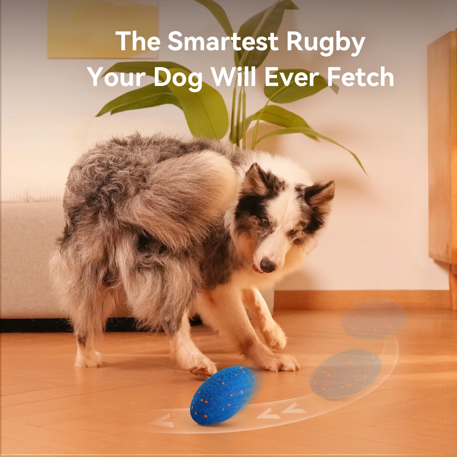 Interactive Automatic Dog Rugby Toy