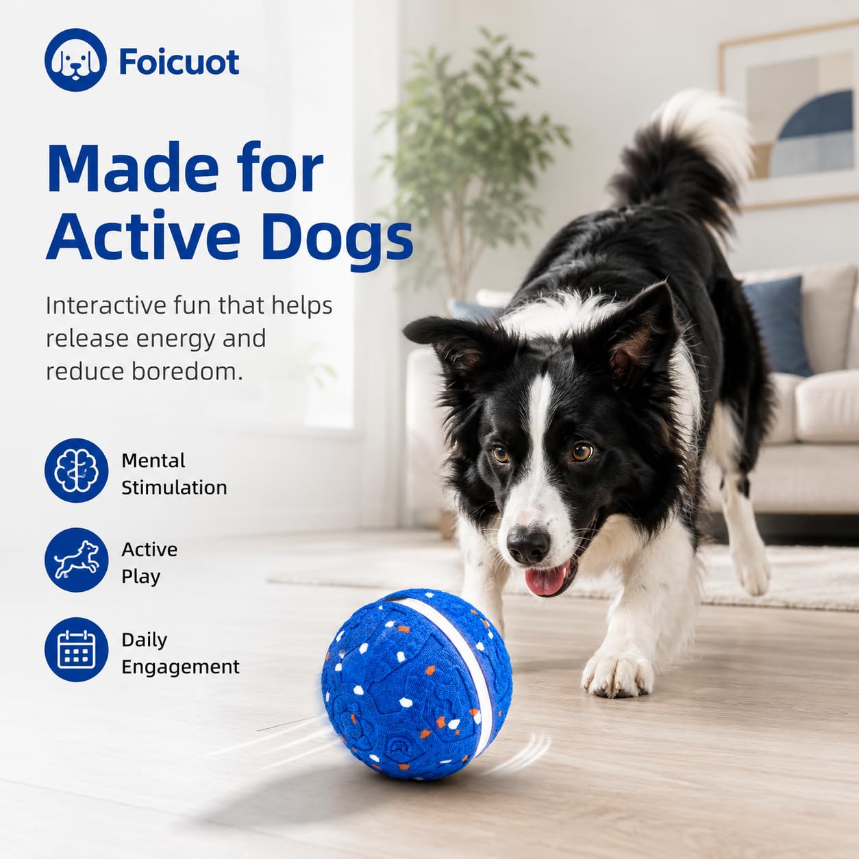 Foicuot 2018 Interactive Dog Ball Toy
