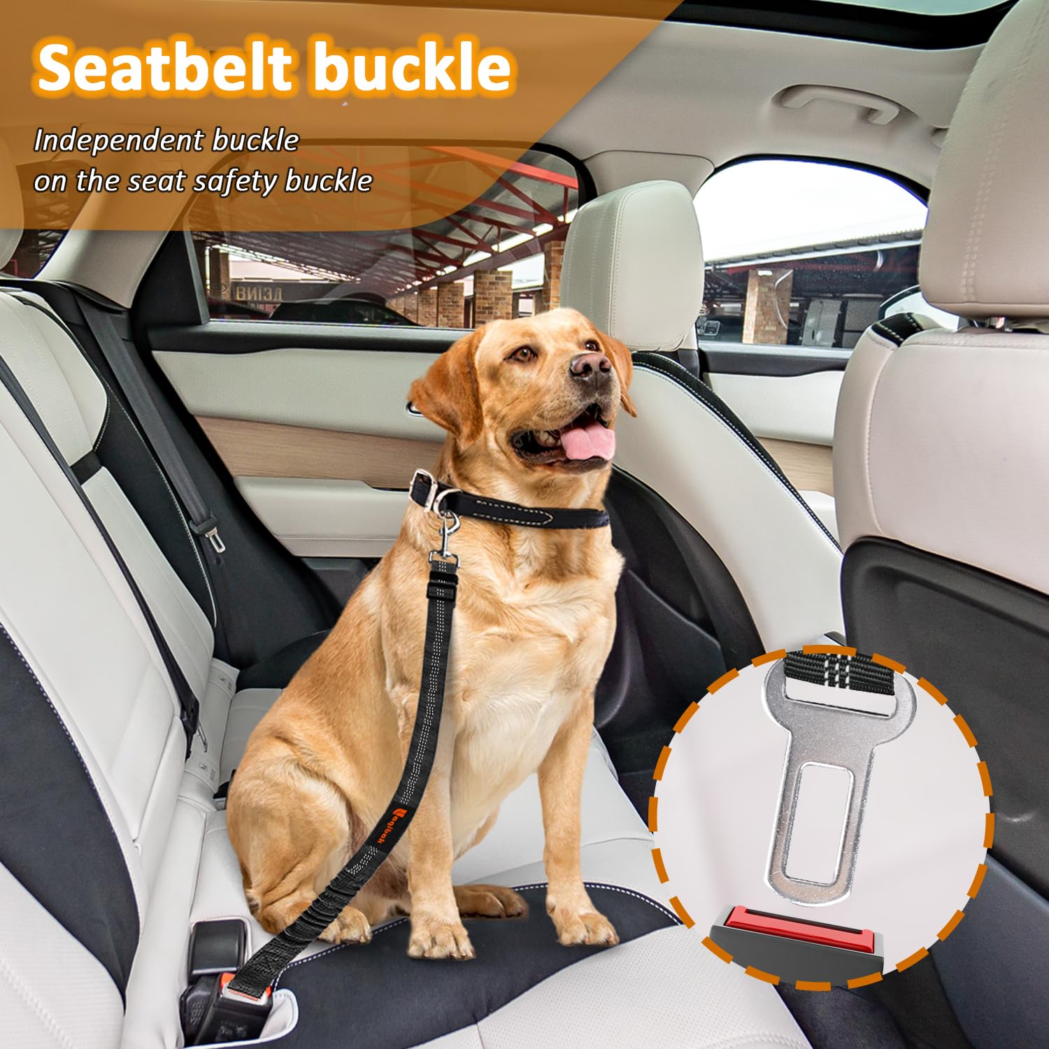 3-in-1 Dog Car Seat Belt Harness