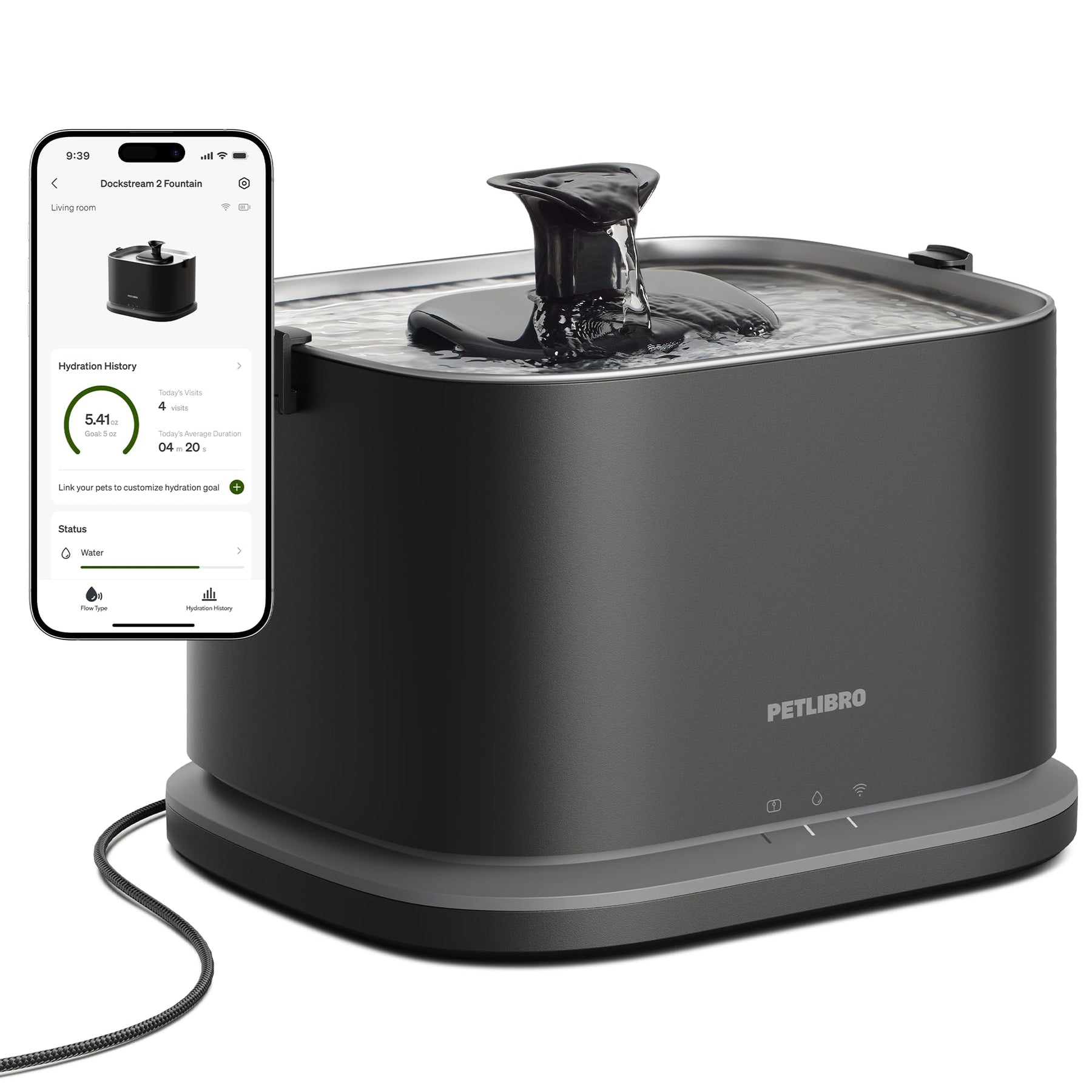 Smart Pet Water Fountain 3L