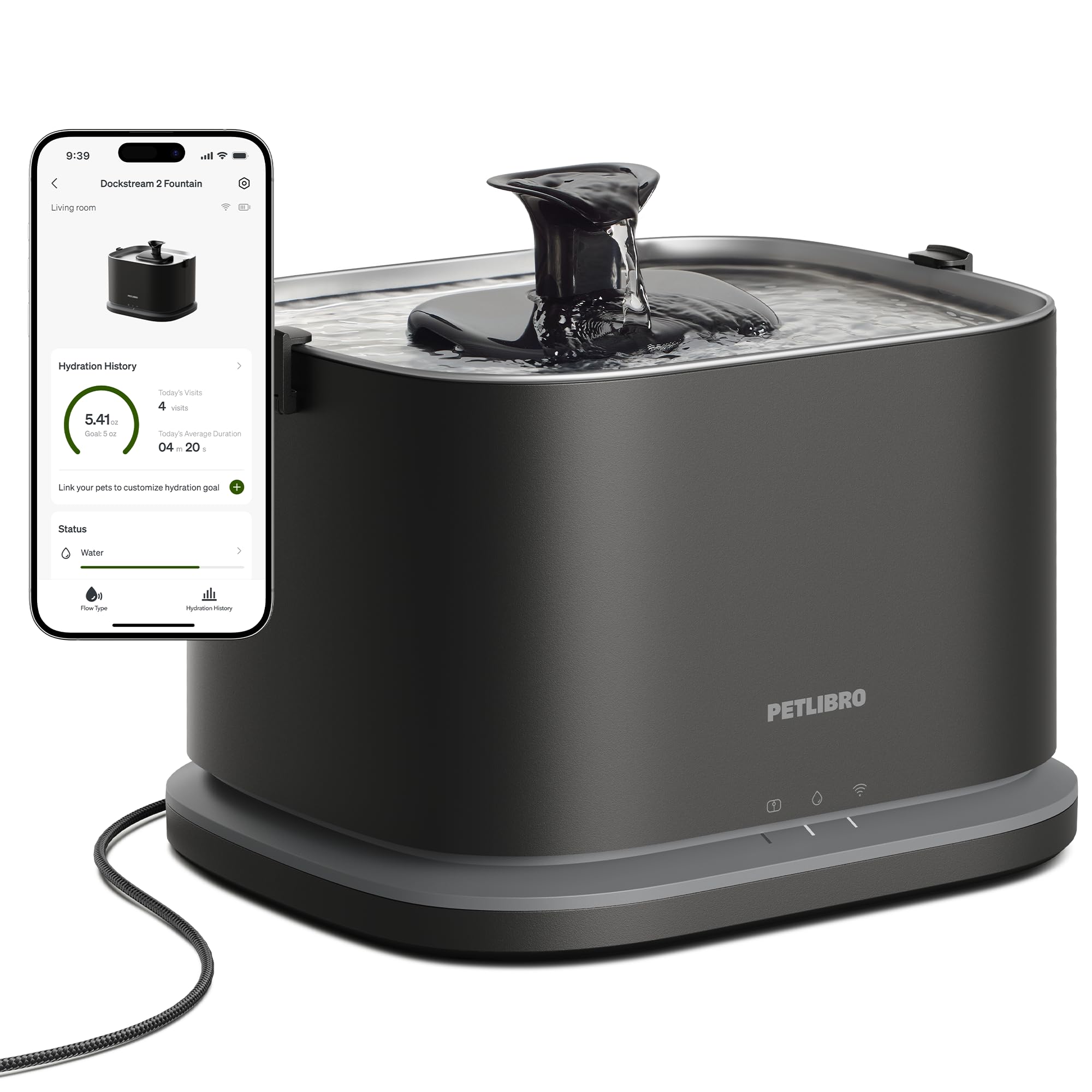 Smart Pet Water Fountain 3L
