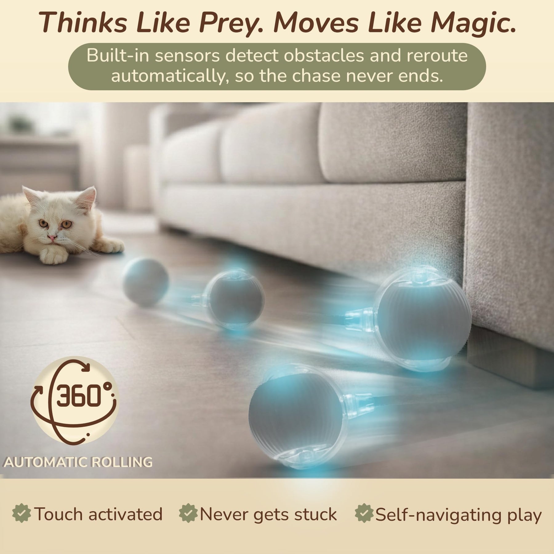 Swaying Tail - Interactive Cat Toy Ball Parent Variation