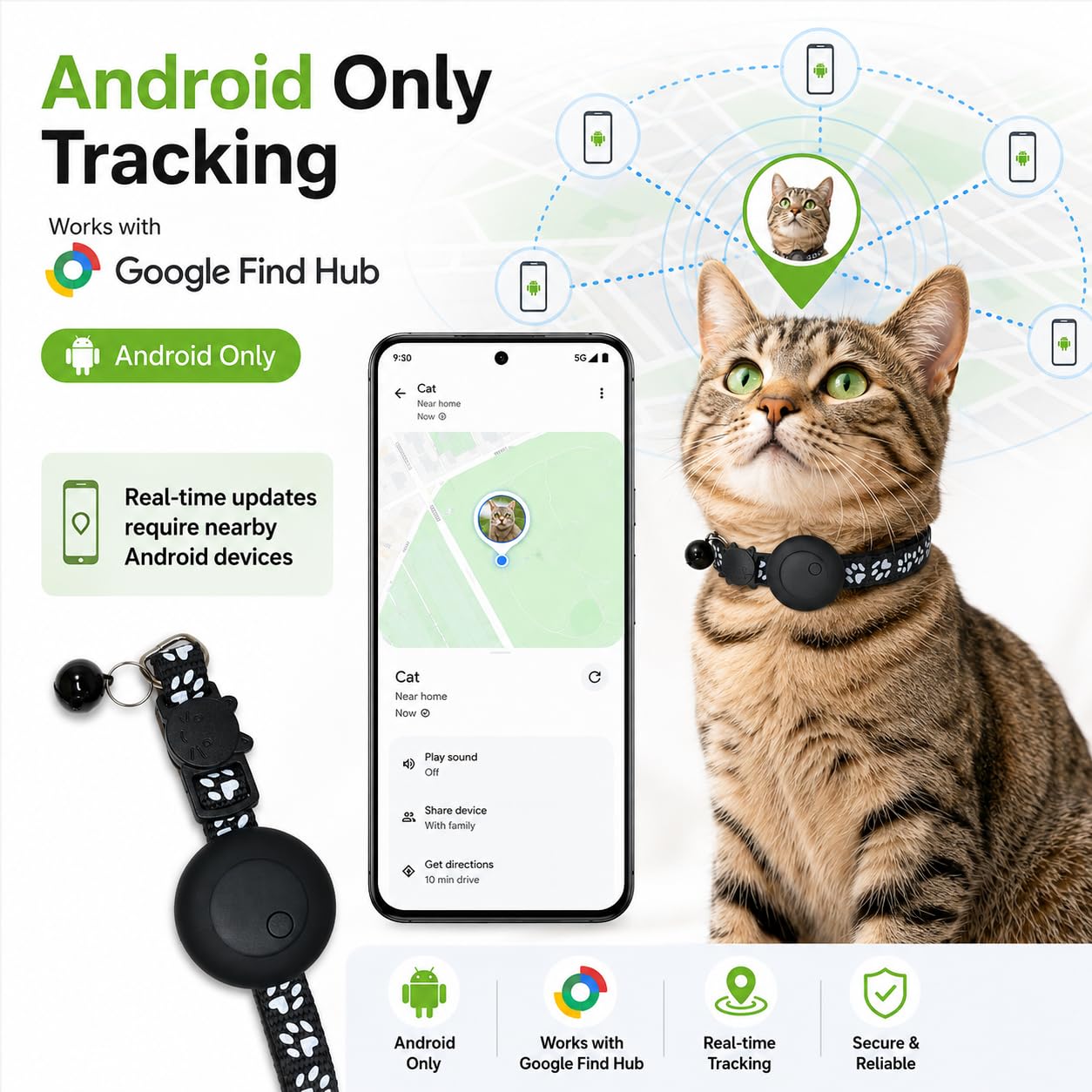 GPS Cat Tracker Collar