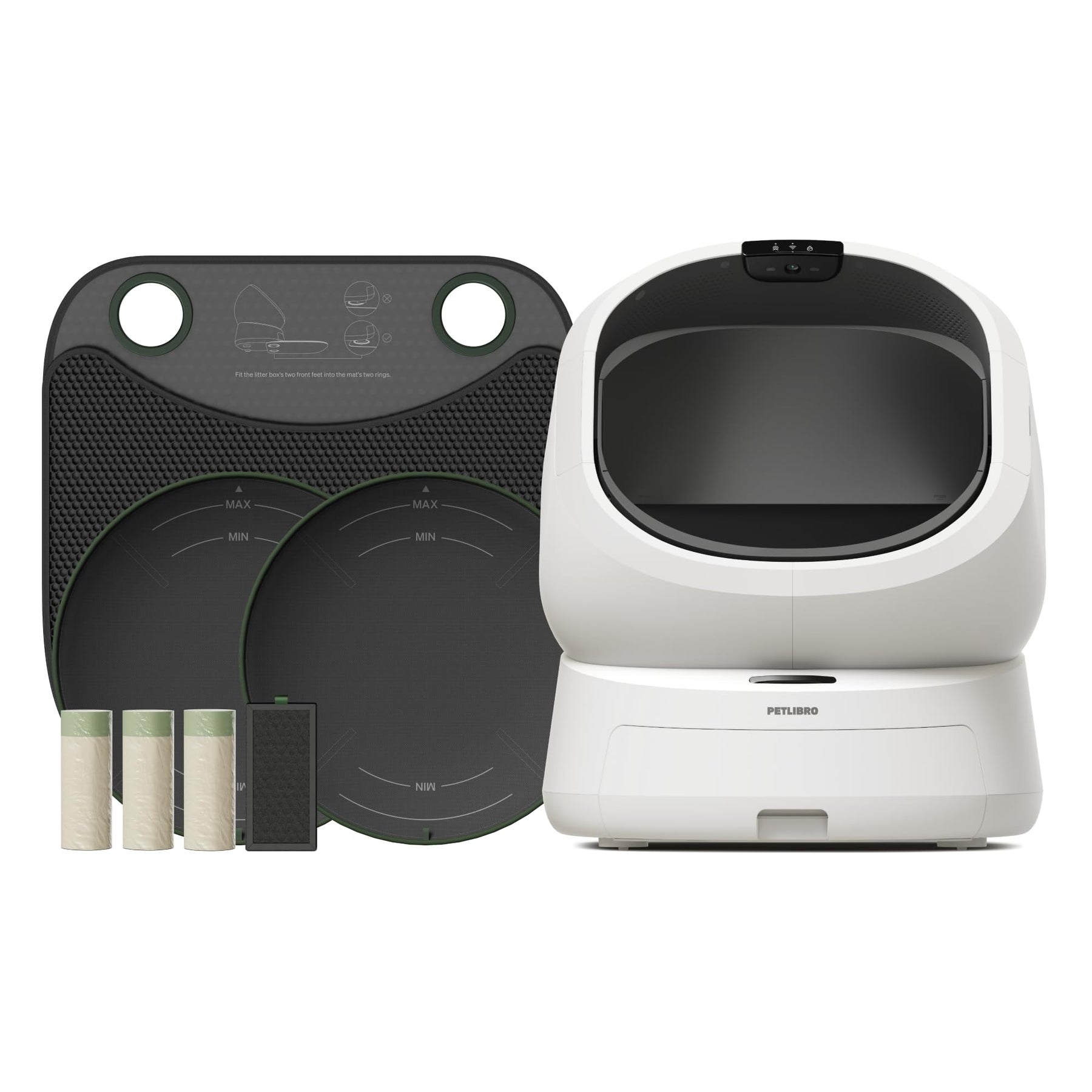 Smart Self-Cleaning Cat Litter Box with AI Camera