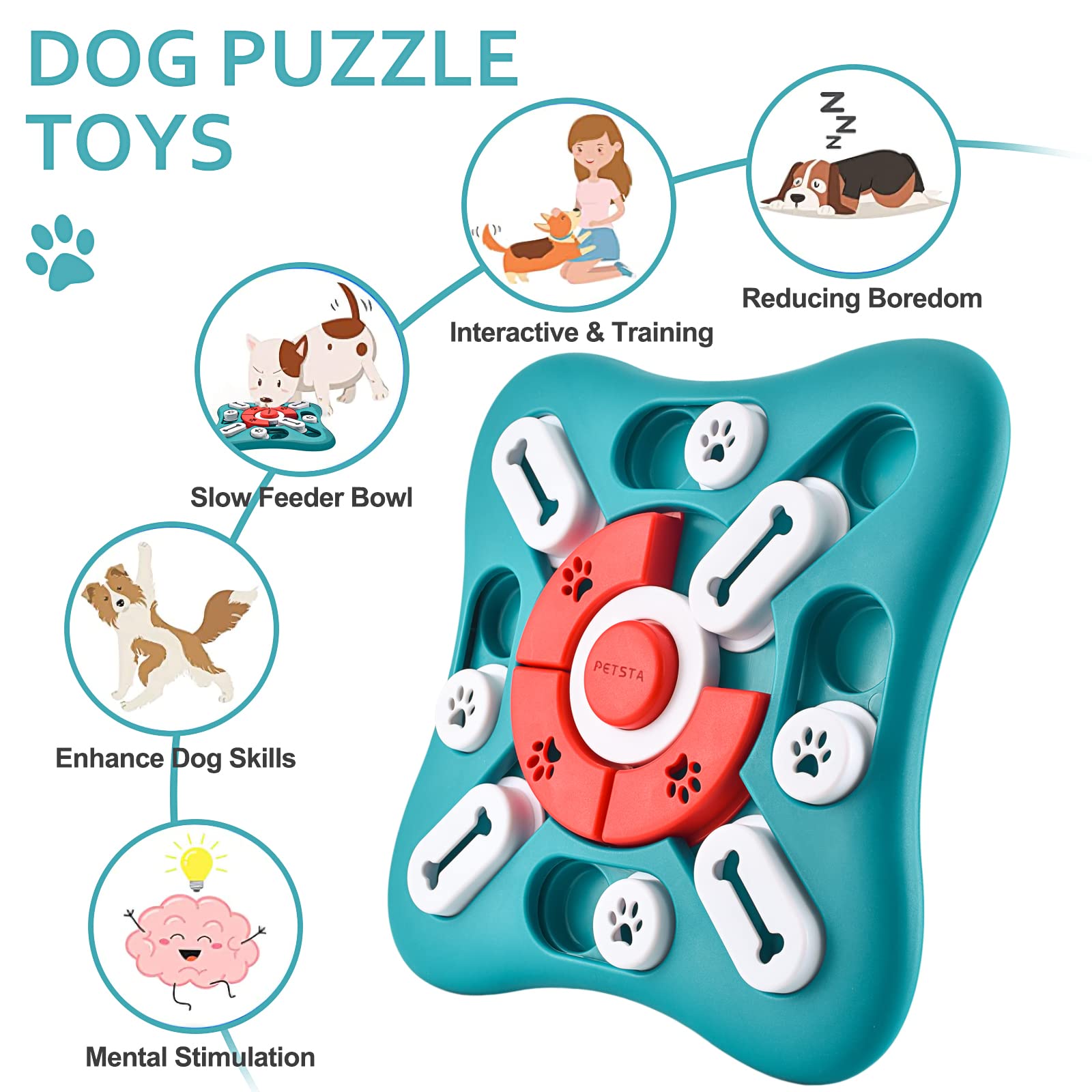 Interactive Treat Dispensing Pet Puzzle Toy